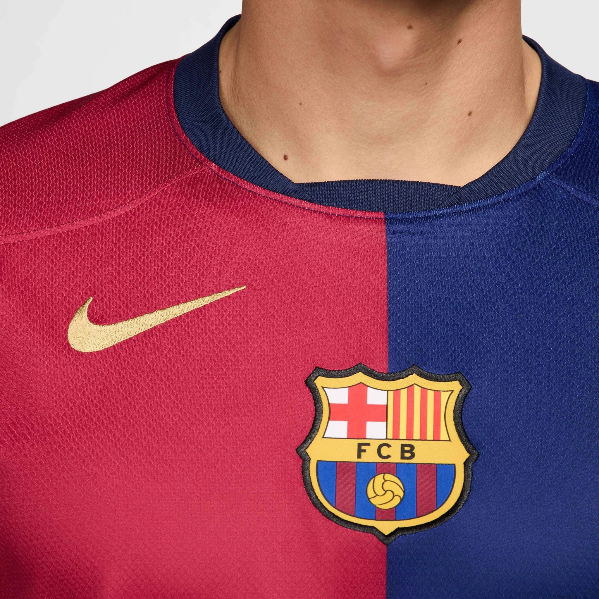 Nike 2024-25 Barcelona Men's Stadium Home Jersey - Image 4