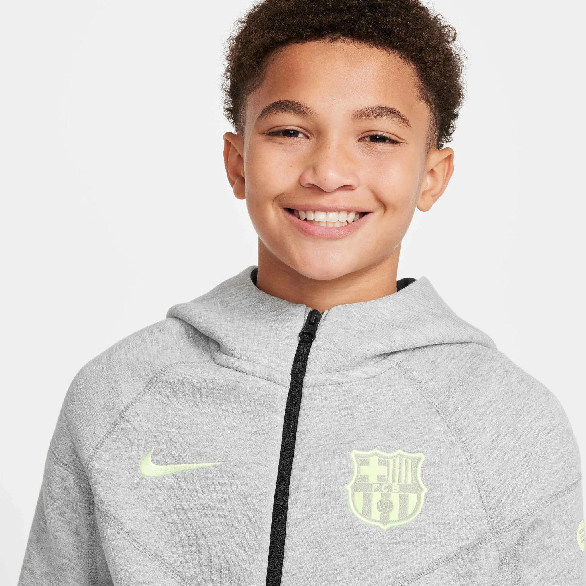Nike 2024-25 Barcelona Youth Tech Fleece Hoodie - Image 3