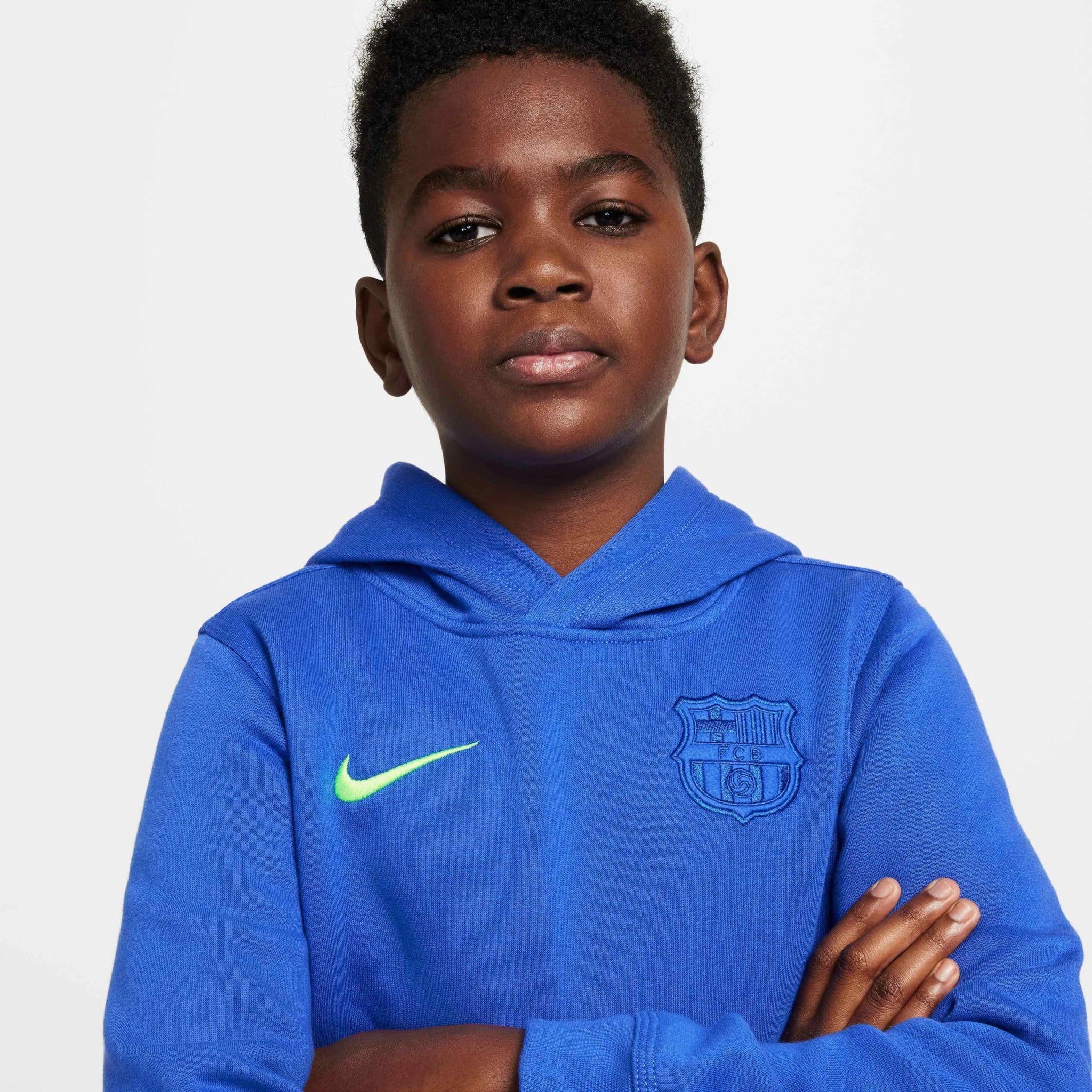 Nike 2024-25 Barcelona Youth Third Pullover Hoodie - Image 3