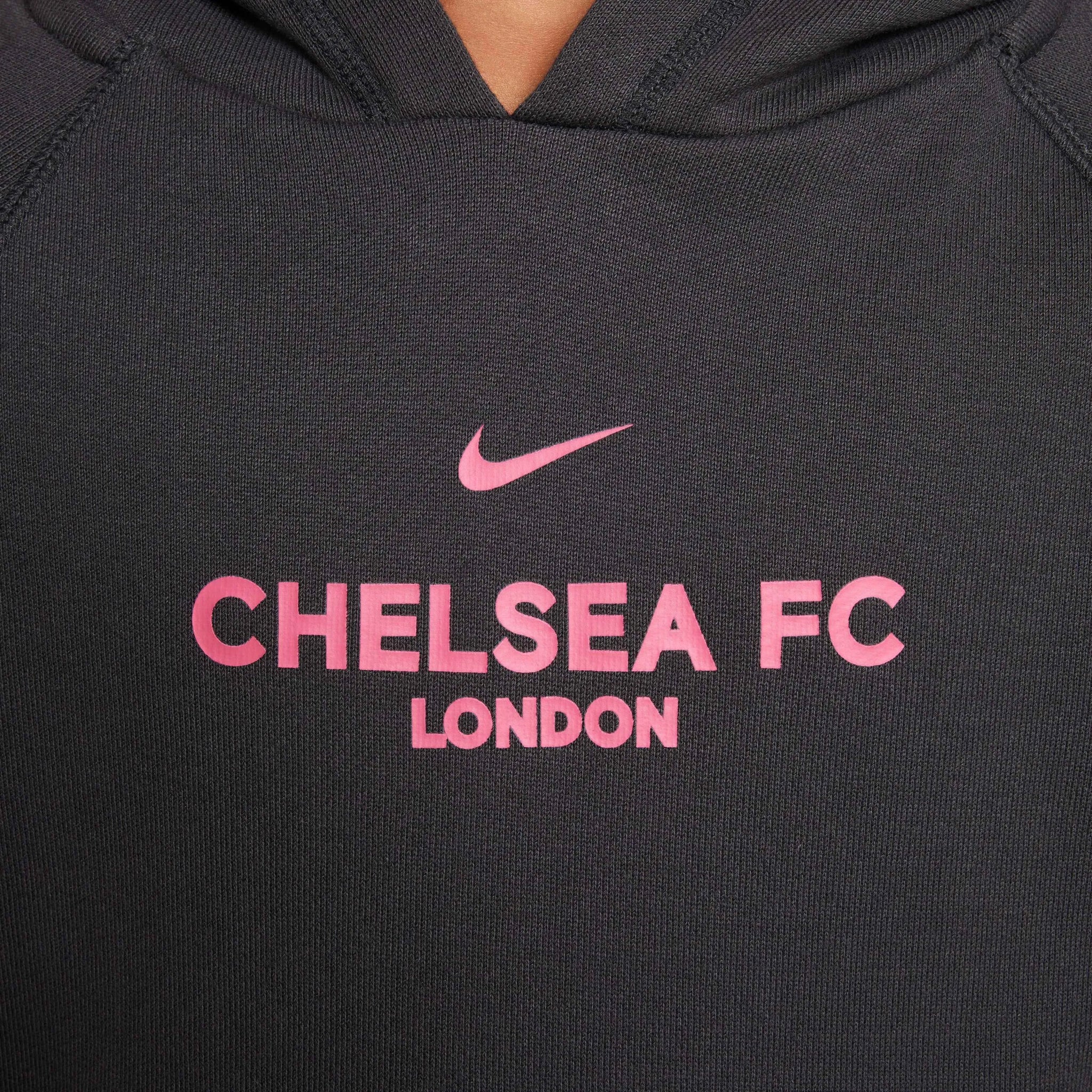 Nike 2024-25 Chelsea Youth Air Pullover Hoodie - Image 5