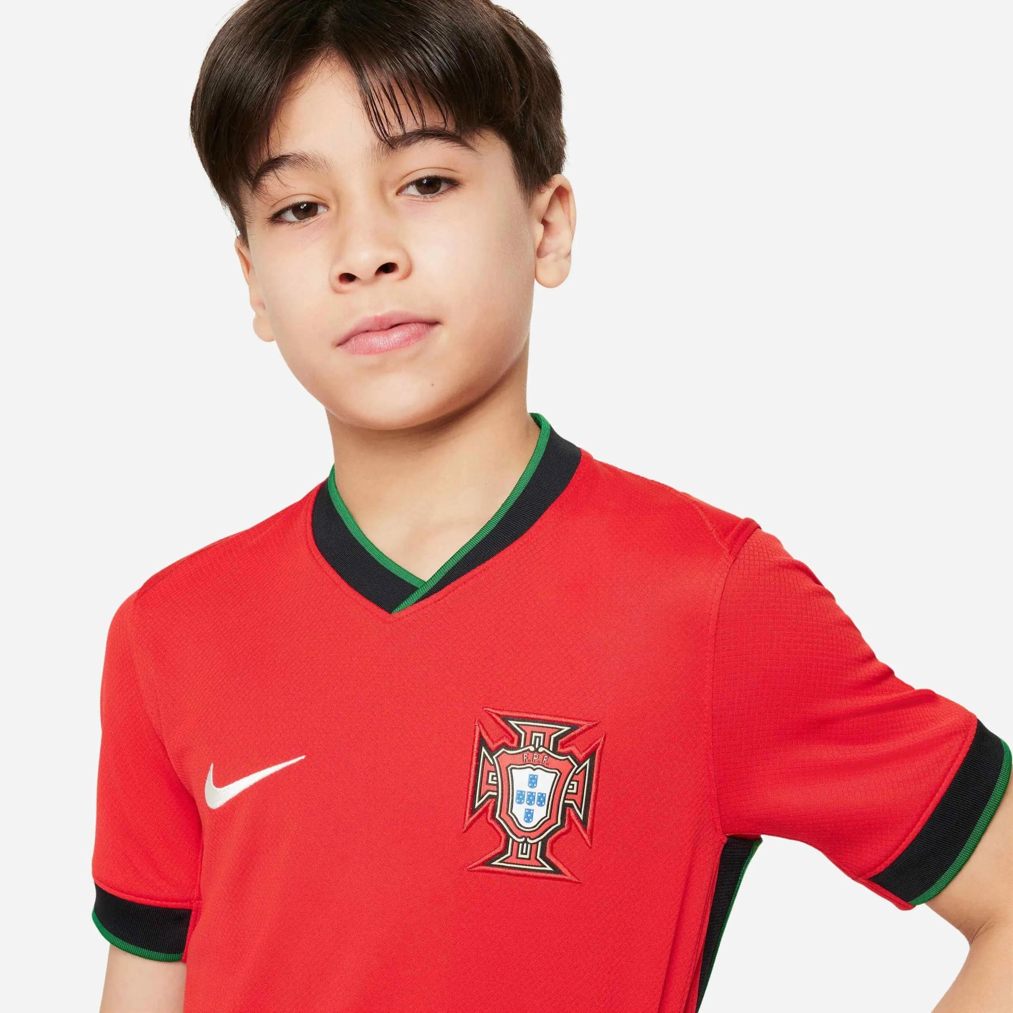 Nike 2024-25 Portugal Youth Stadium Home Jersey - Image 5
