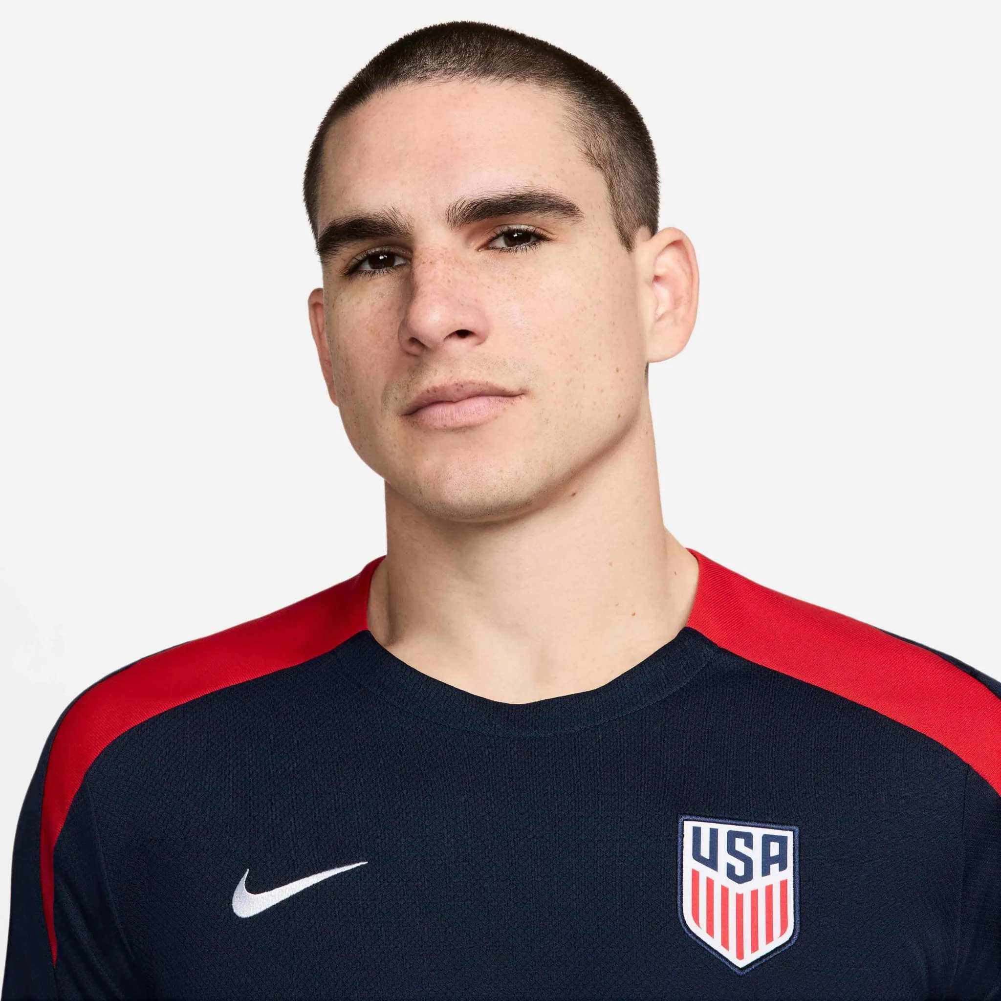Nike 2024-25 USA Men's Dri-Fit Short-Sleeve Knit Top - Image 3