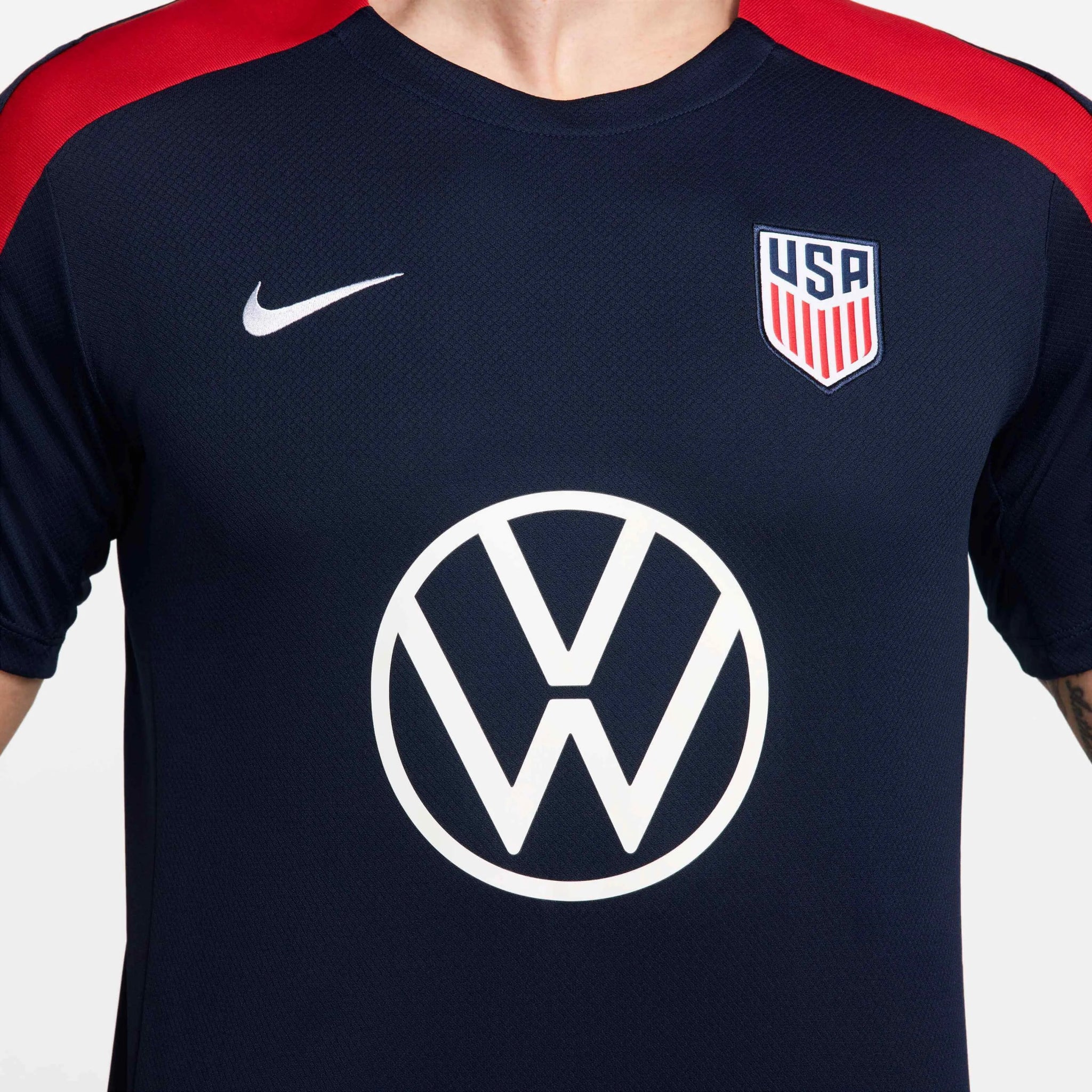 Nike 2024-25 USA Men's Dri-Fit Short-Sleeve Knit Top - Image 4