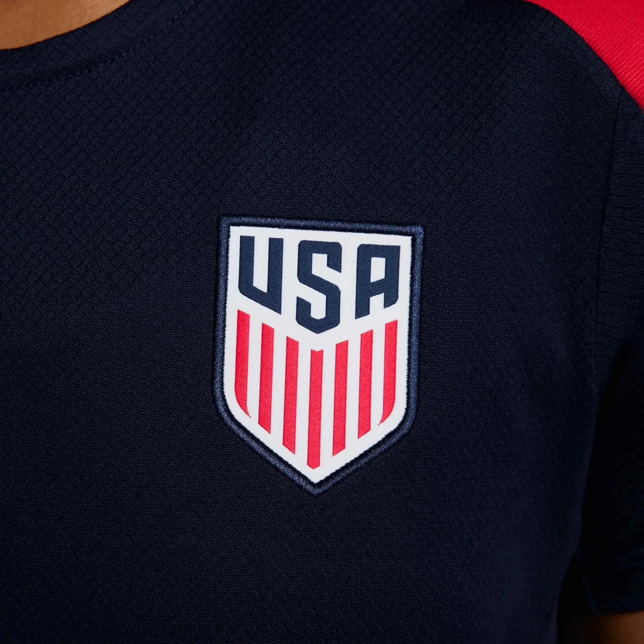 Nike 2024-25 USA Women Dri-Fit Short-Sleeve Knit Top - Image 4