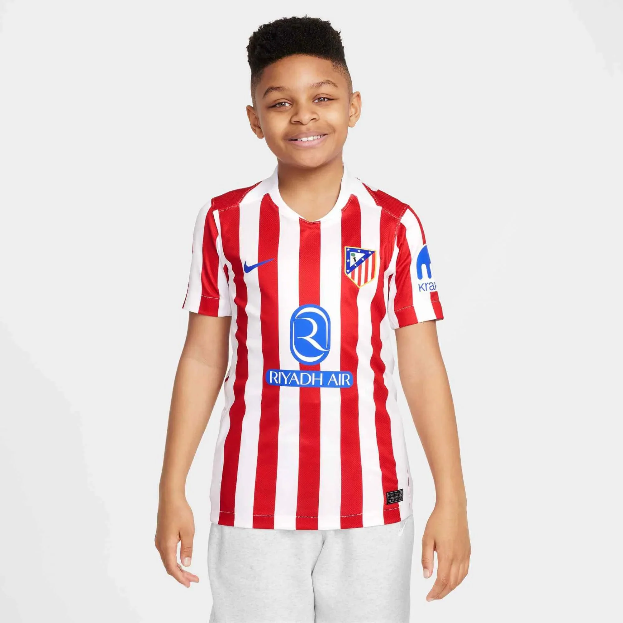 Nike 2025-26 Atletico Madrid Youth Stadium Home Soccer Jersey - Image 3