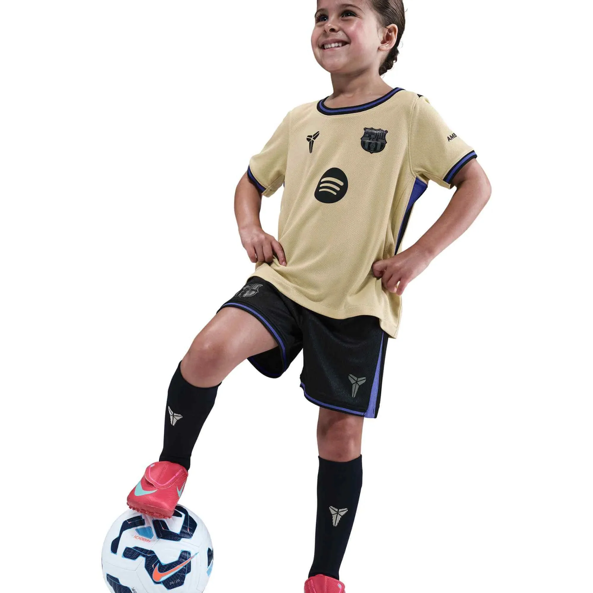 Nike 2025-26 Barcelona Little Kids' Stadium Away Kit - Image 4