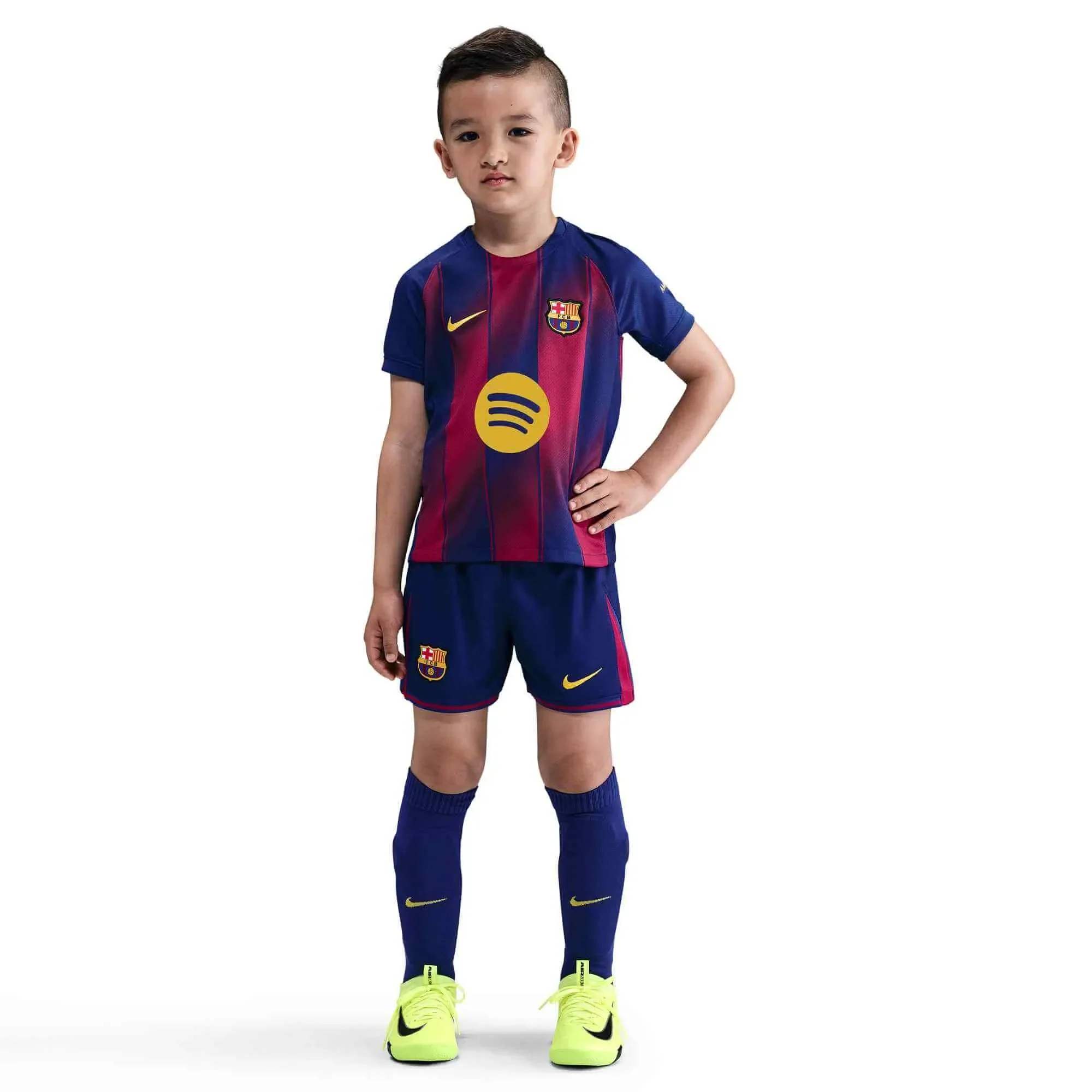 Nike 2025-26 Barcelona Little Kids' Stadium Home Kit - Image 3