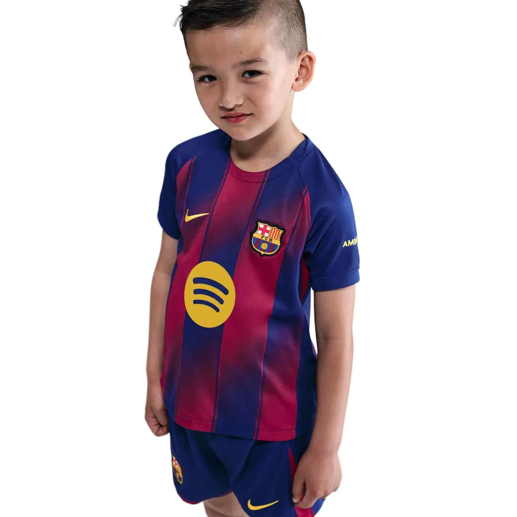 Nike 2025-26 Barcelona Little Kids' Stadium Home Kit - Image 5