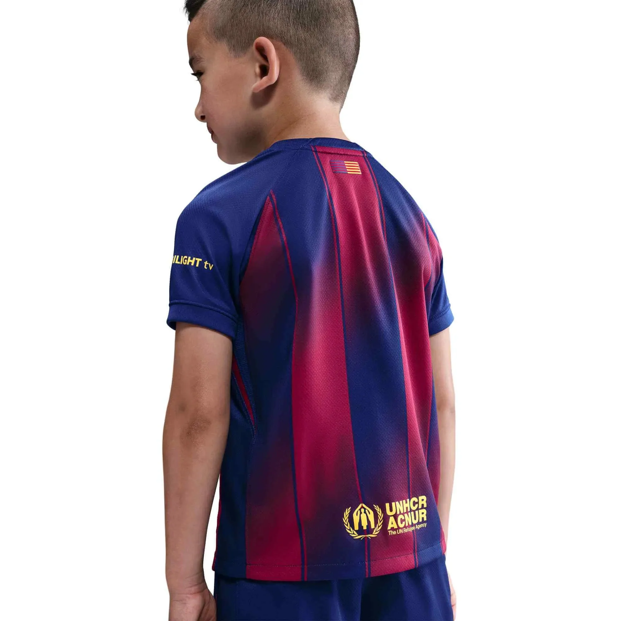 Nike 2025-26 Barcelona Little Kids' Stadium Home Kit - Image 6
