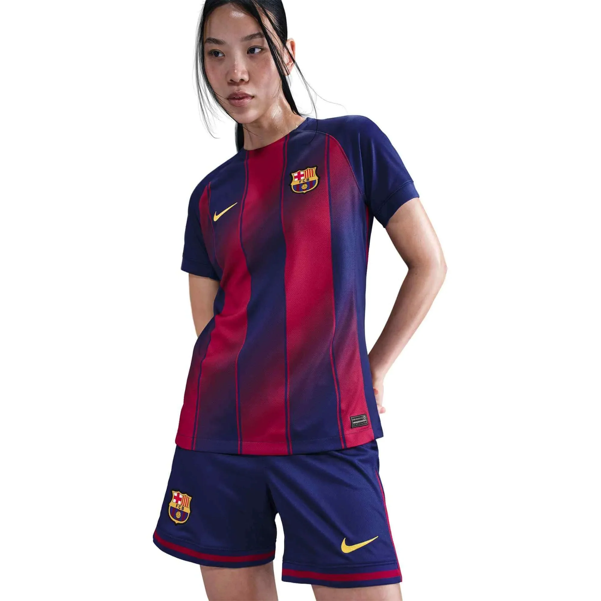 Nike 2025-26 Barcelona Women's Stadium Home Soccer Jersey (No Sponsor) - Image 3