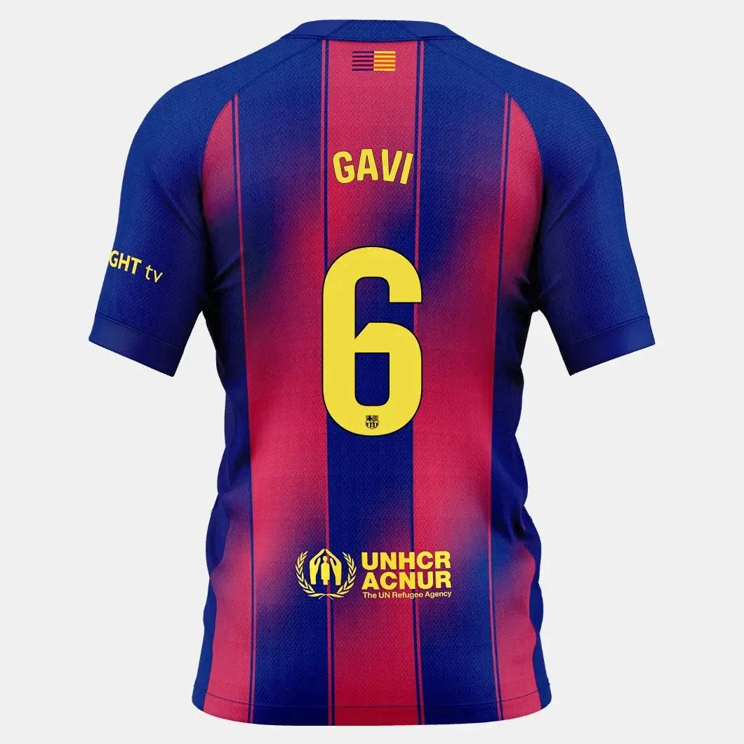 Nike 2025-26 Barcelona Women's Stadium Home Soccer Jersey (No Sponsor) - Image 8