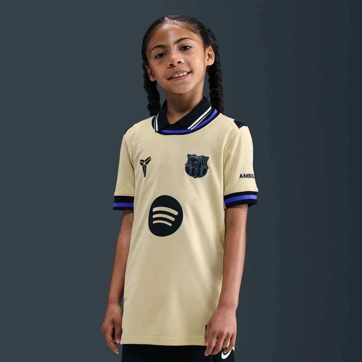 Nike 2025-26 Barcelona Youth Stadium Away Soccer Jersey - Image 3