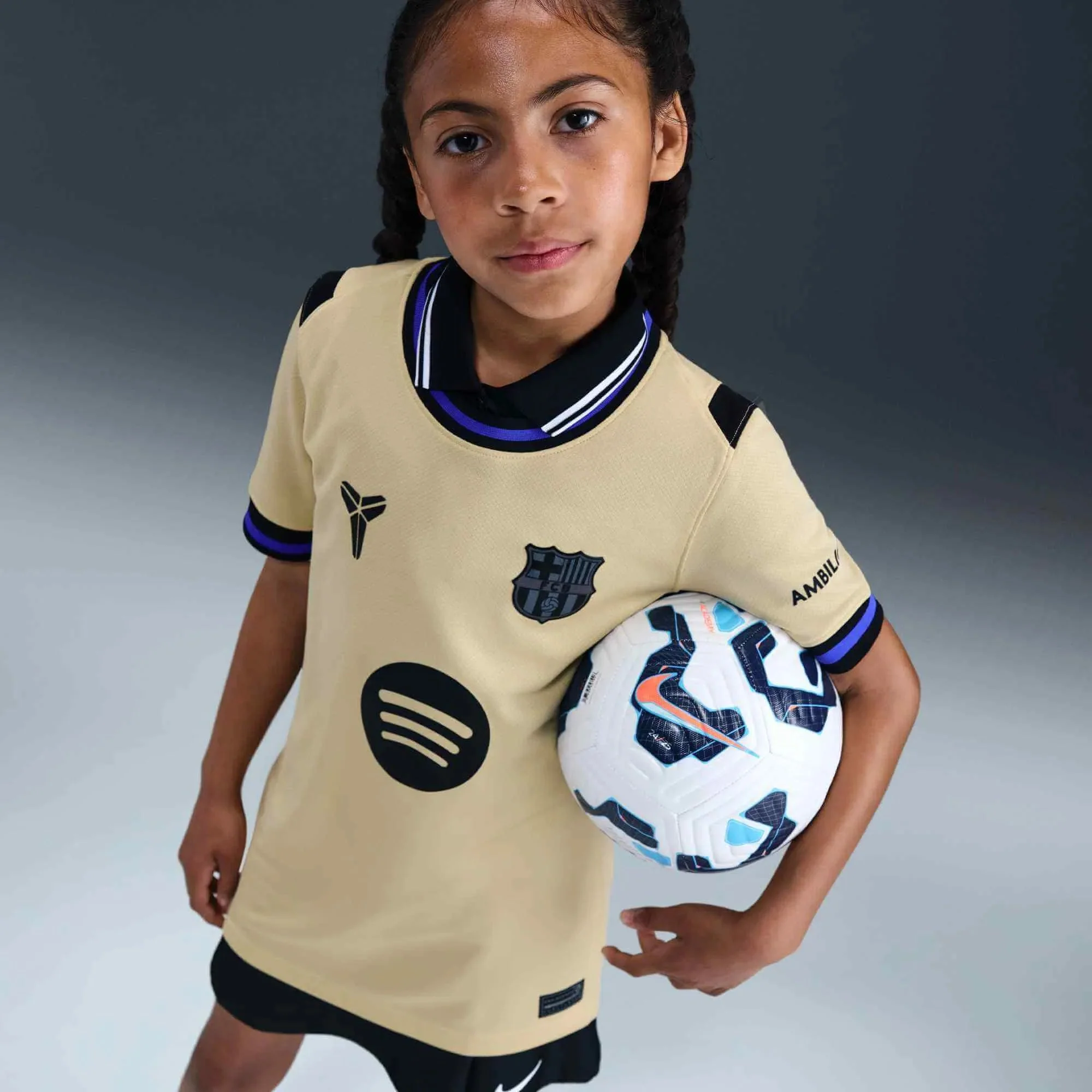 Nike 2025-26 Barcelona Youth Stadium Away Soccer Jersey - Image 6