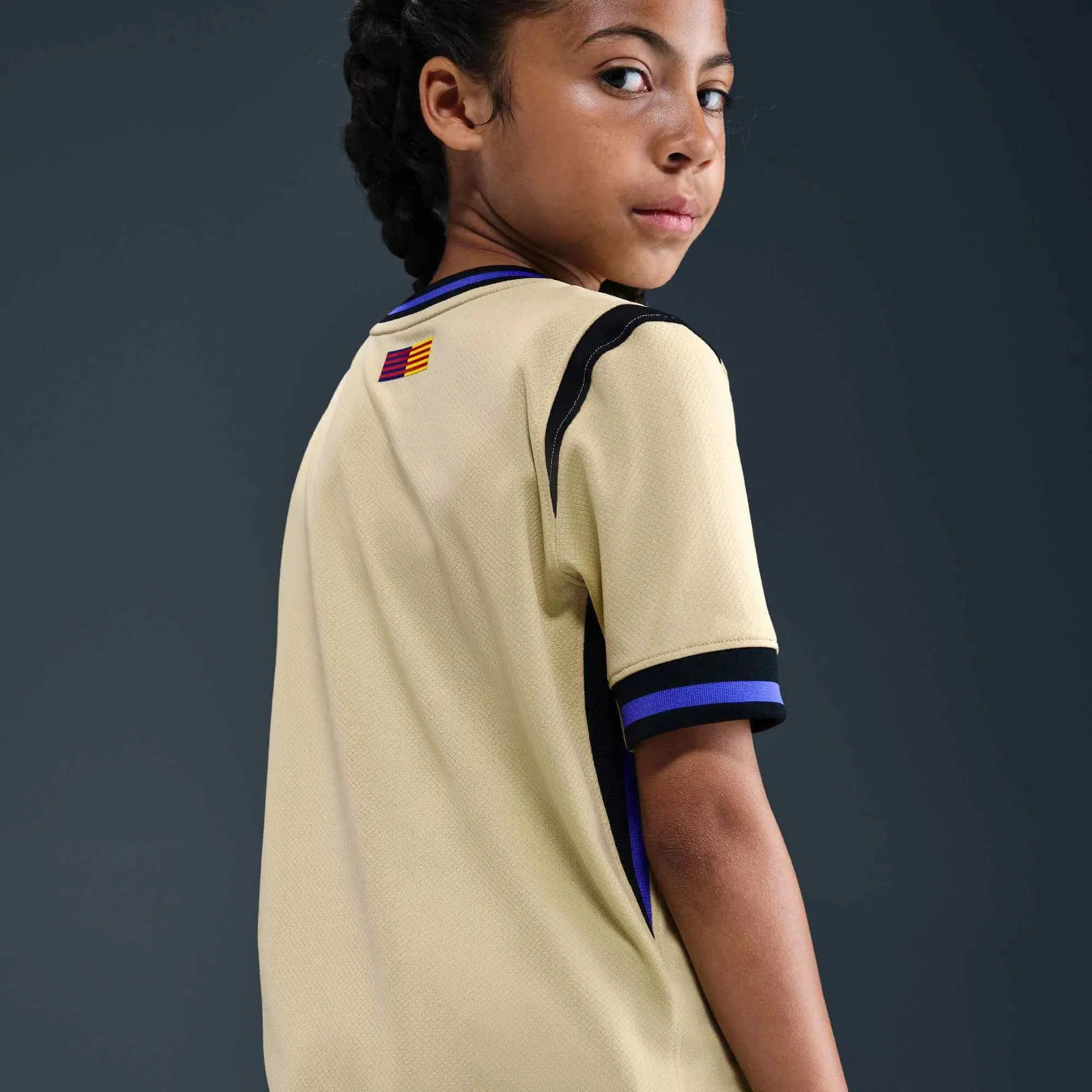 Nike 2025-26 Barcelona Youth Stadium Away Soccer Jersey - Image 7