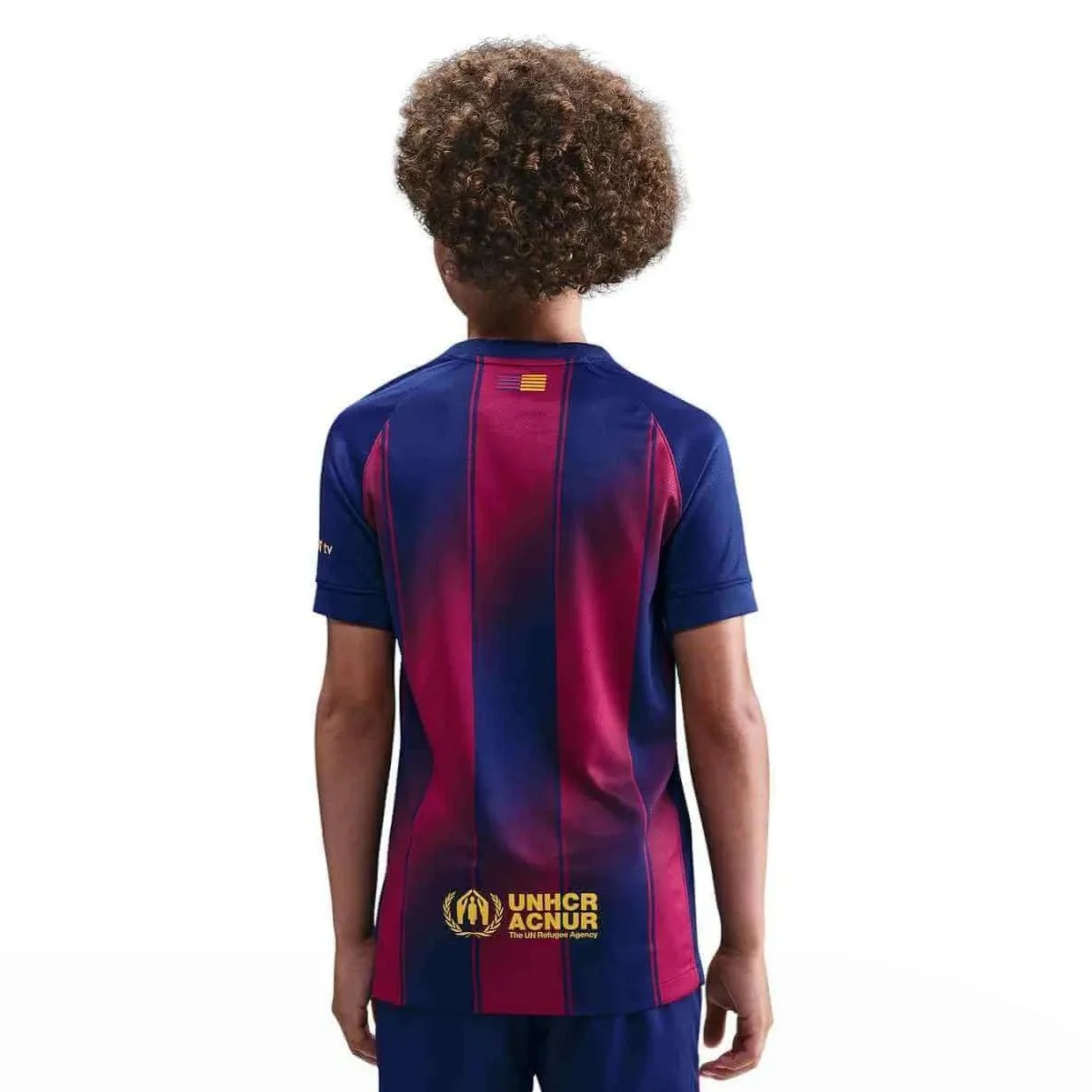 Nike 2025-26 Barcelona Youth Stadium Home Soccer Jersey - Image 4
