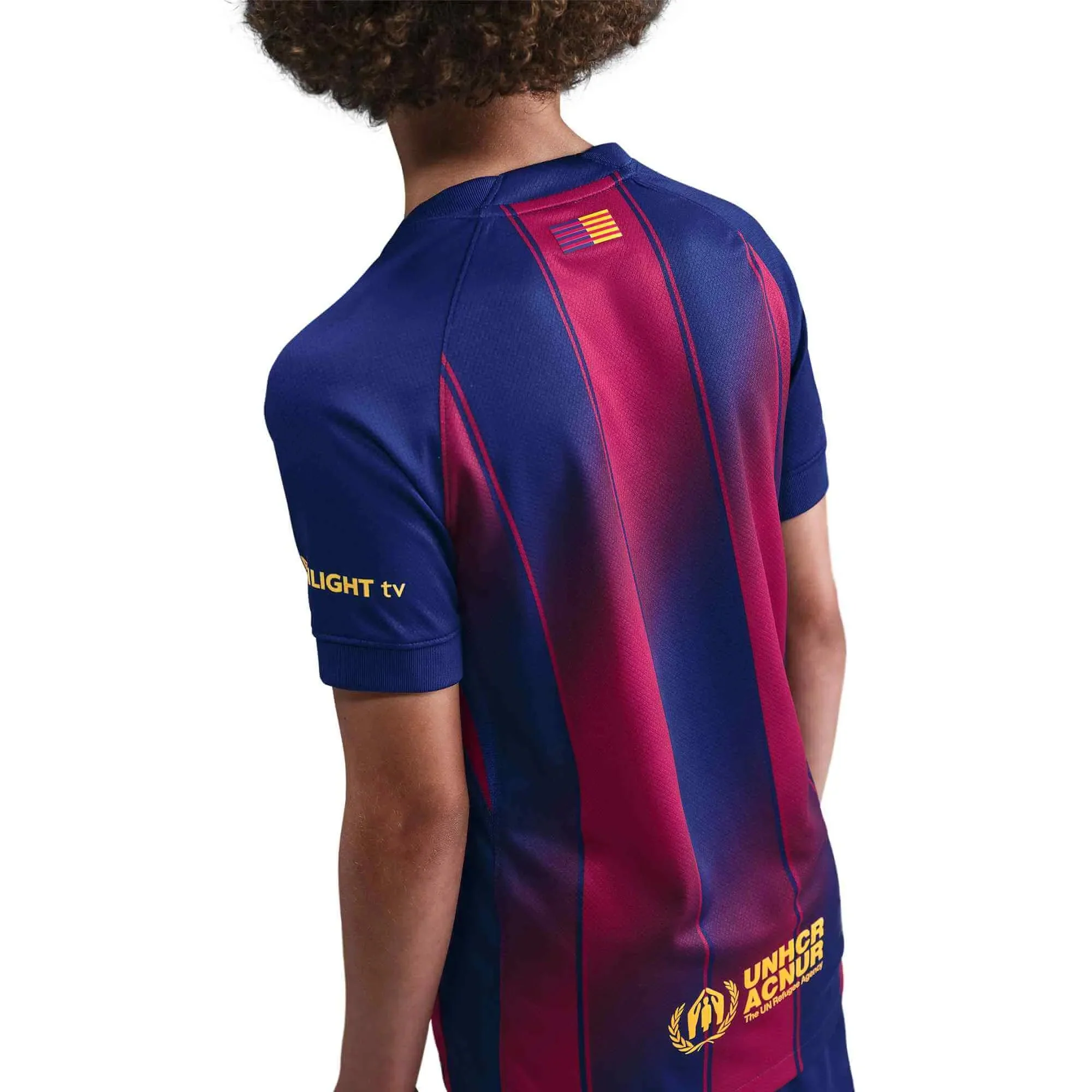 Nike 2025-26 Barcelona Youth Stadium Home Soccer Jersey - Image 7
