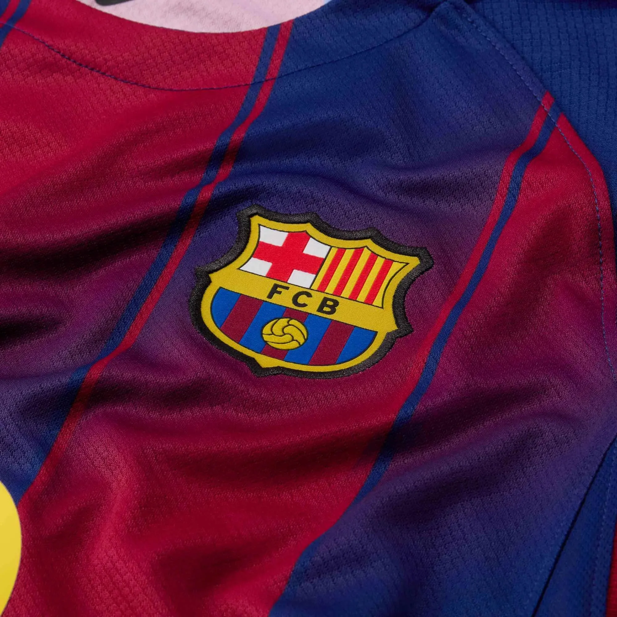 Nike 2025-26 Barcelona Youth Stadium Home Soccer Jersey - Image 8