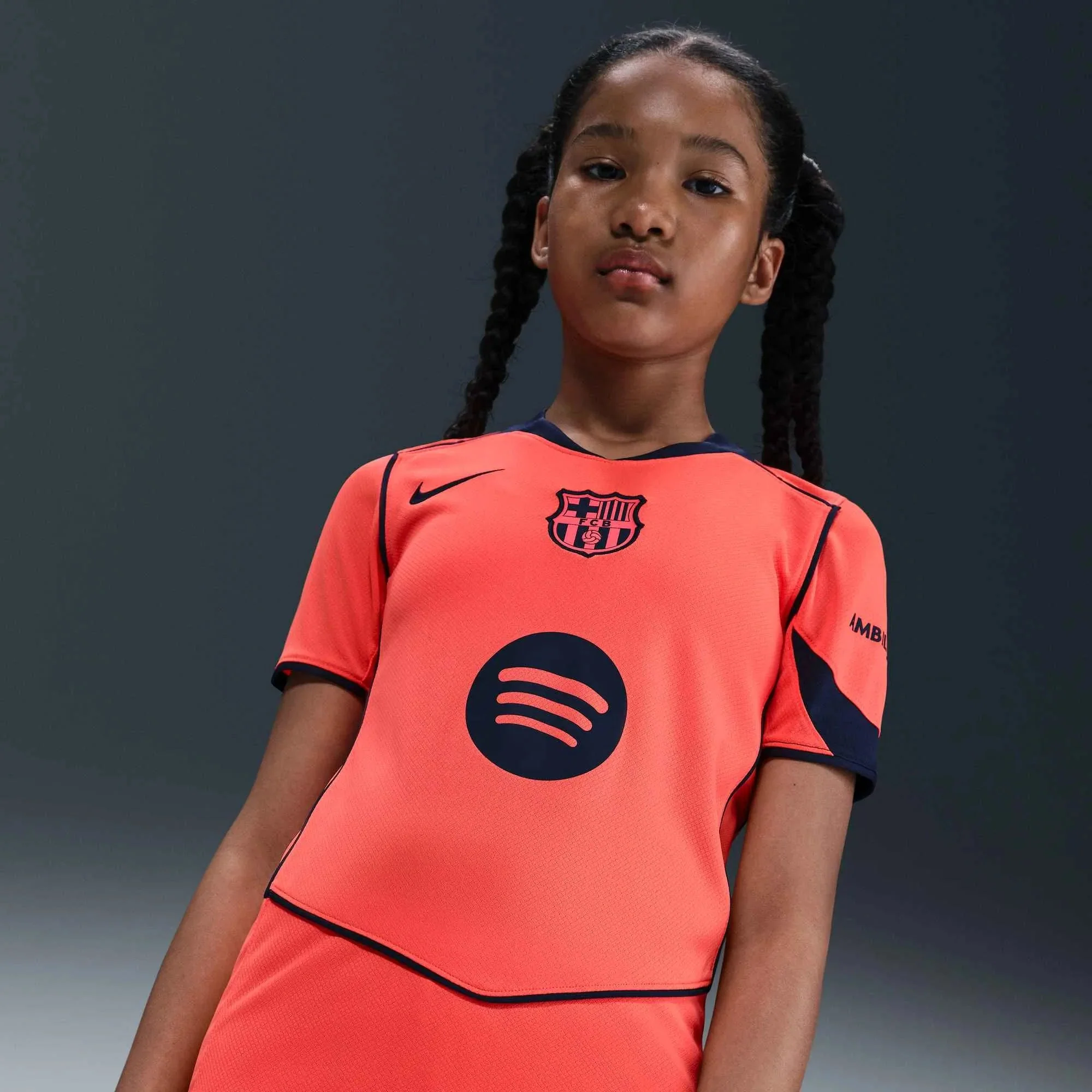 Nike 2025-26 Barcelona Youth Stadium Third Soccer Jersey - Image 5