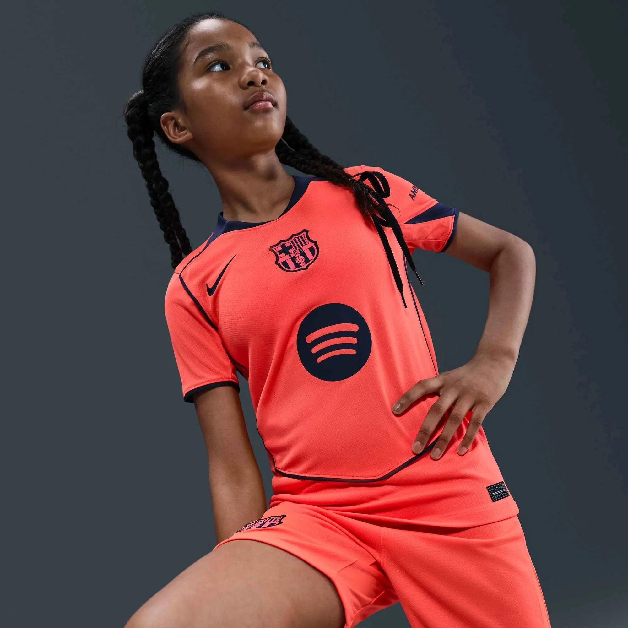 Nike 2025-26 Barcelona Youth Stadium Third Soccer Jersey - Image 6