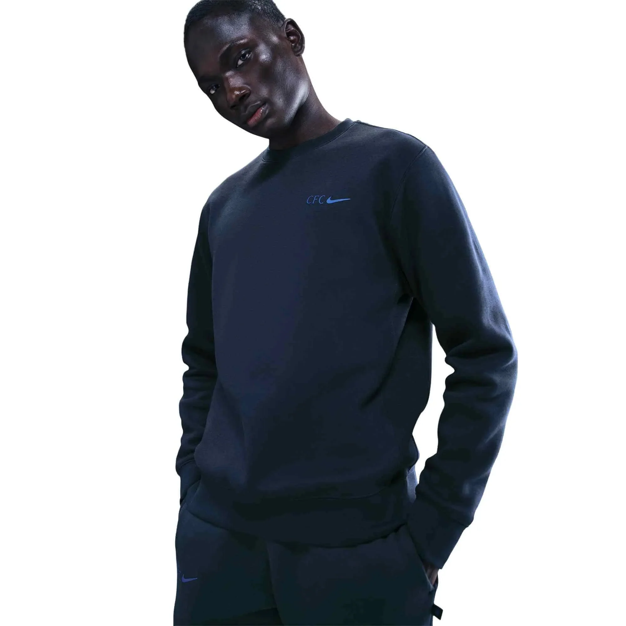 Nike 2025-26 Chelsea Men's Crewneck Sweater - Image 3