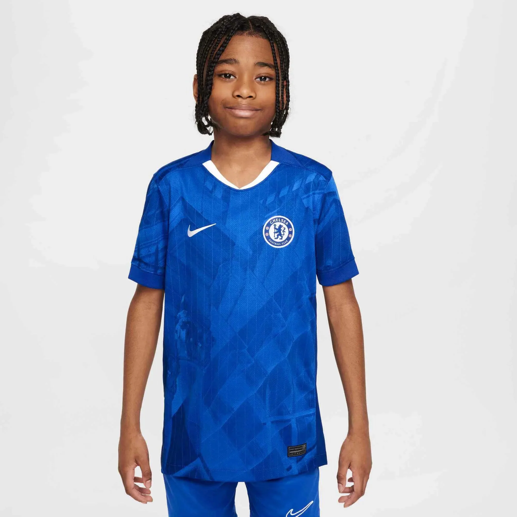 Nike 2025-26 Chelsea Youth Stadium Home Soccer Jersey - Image 3