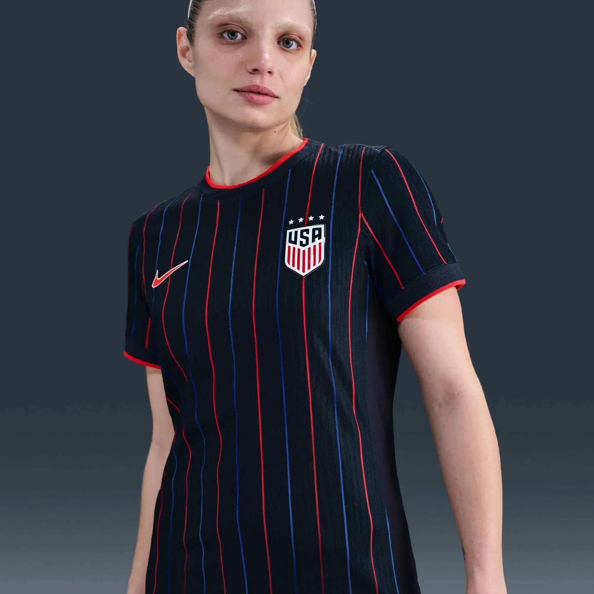 Nike 2025 USA Women's 4-Star Authentic Away Soccer Jersey - Image 3