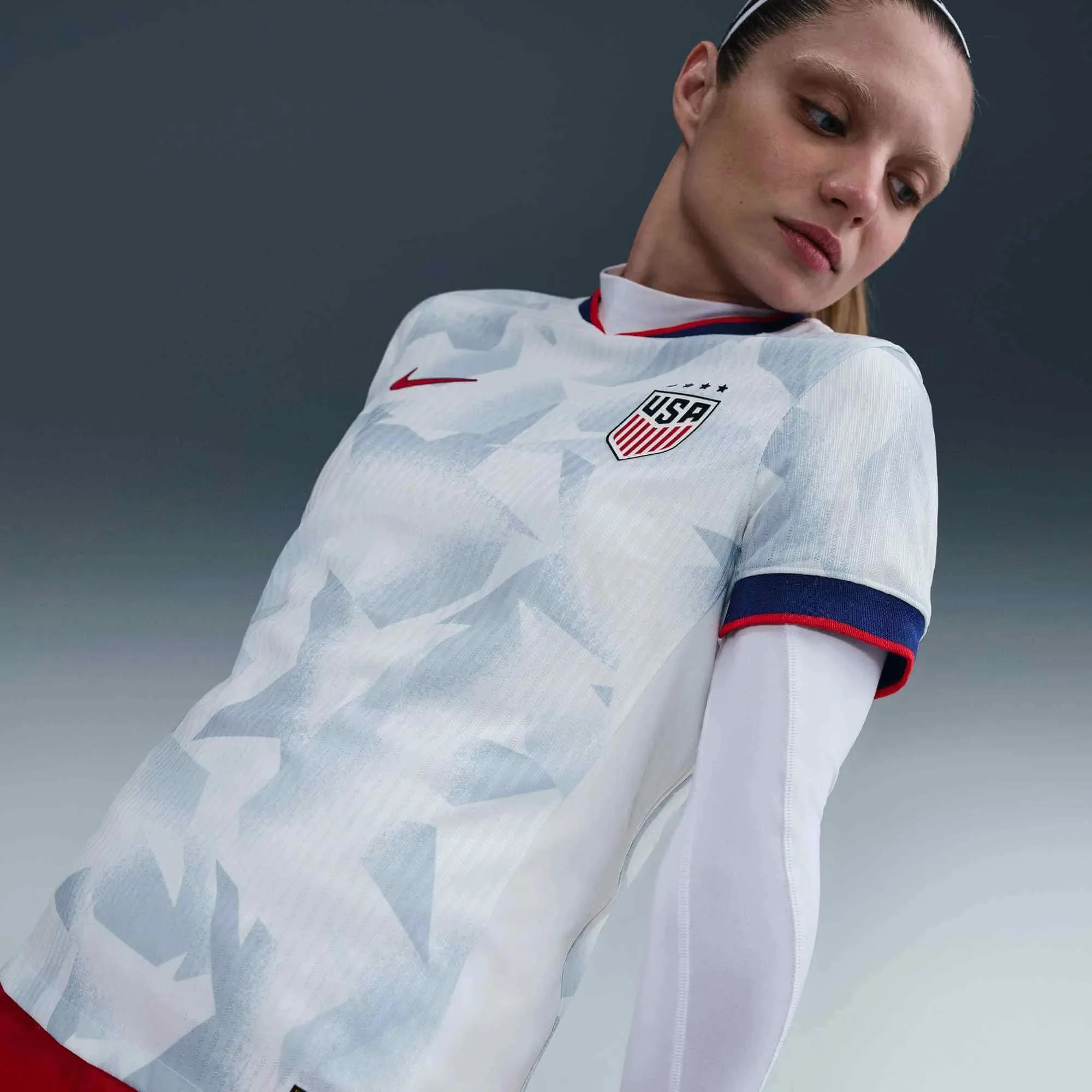 Nike 2025 USA Women's 4-Star Authentic Home Soccer Jersey - Image 5