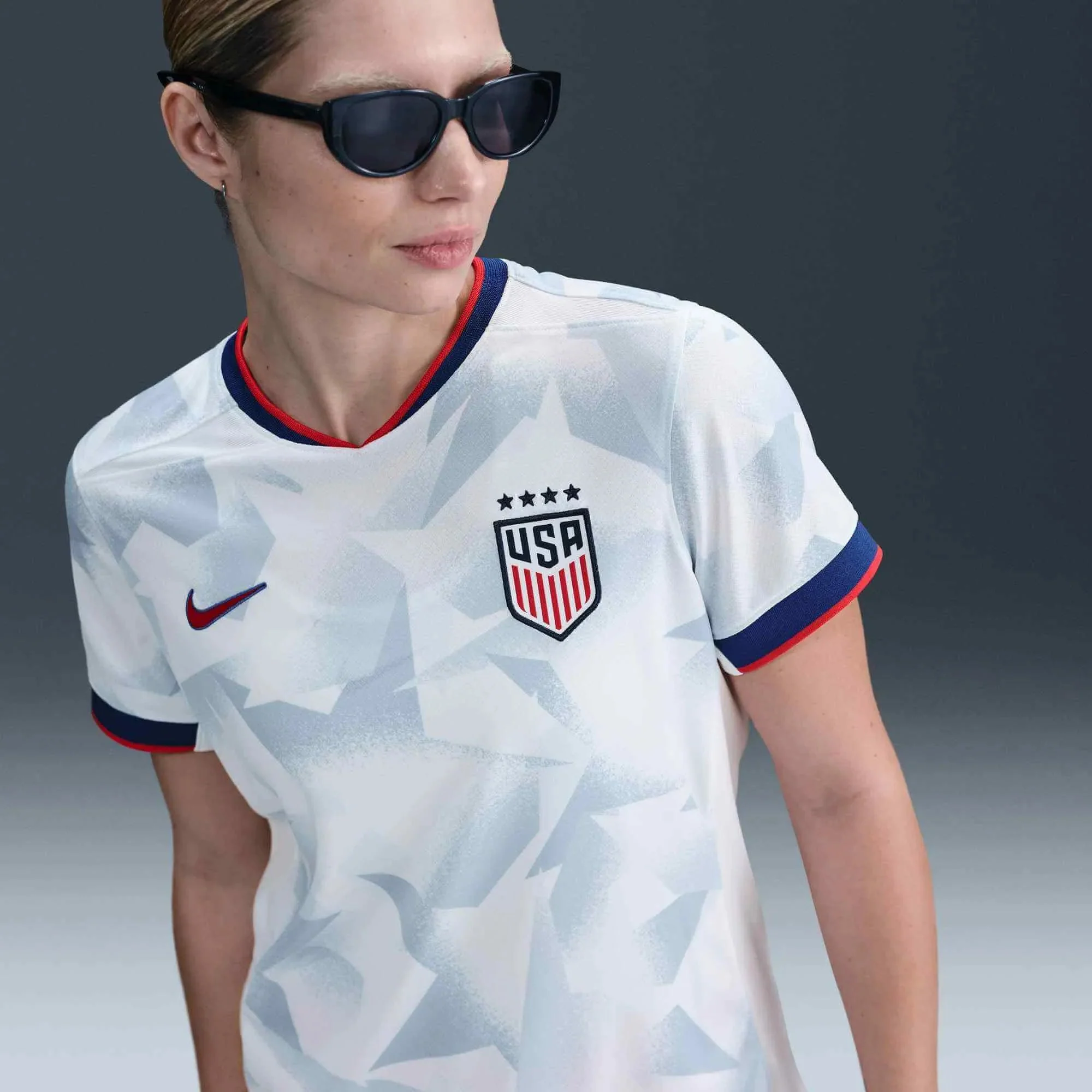 Nike 2025 USA Women's 4-Star Stadium Home Soccer Jersey - Image 3