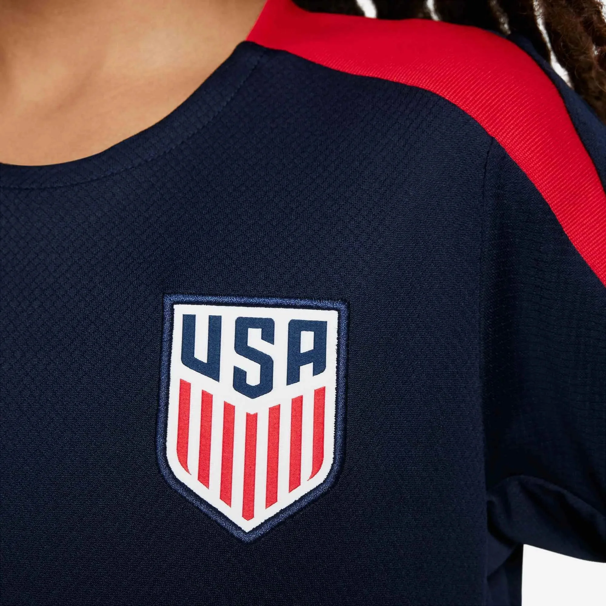 Nike 2025 USA Youth Dri-Fit Short-Sleeve Knit Top - Image 4