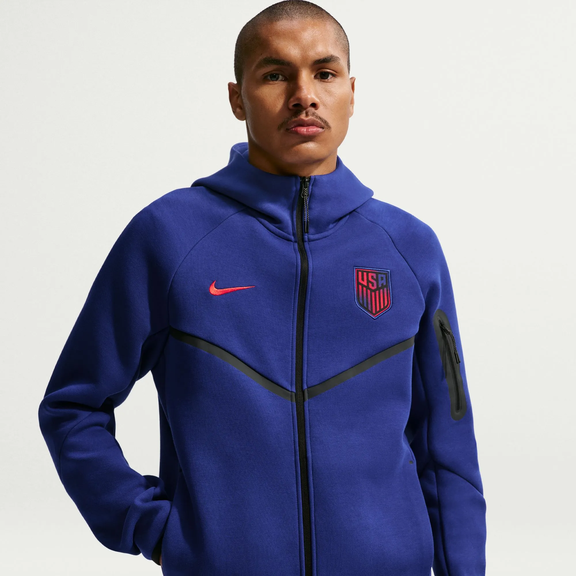 Nike 2026-27 USMNT Men's Full-Zip Tech Fleece Hoodie - Image 3