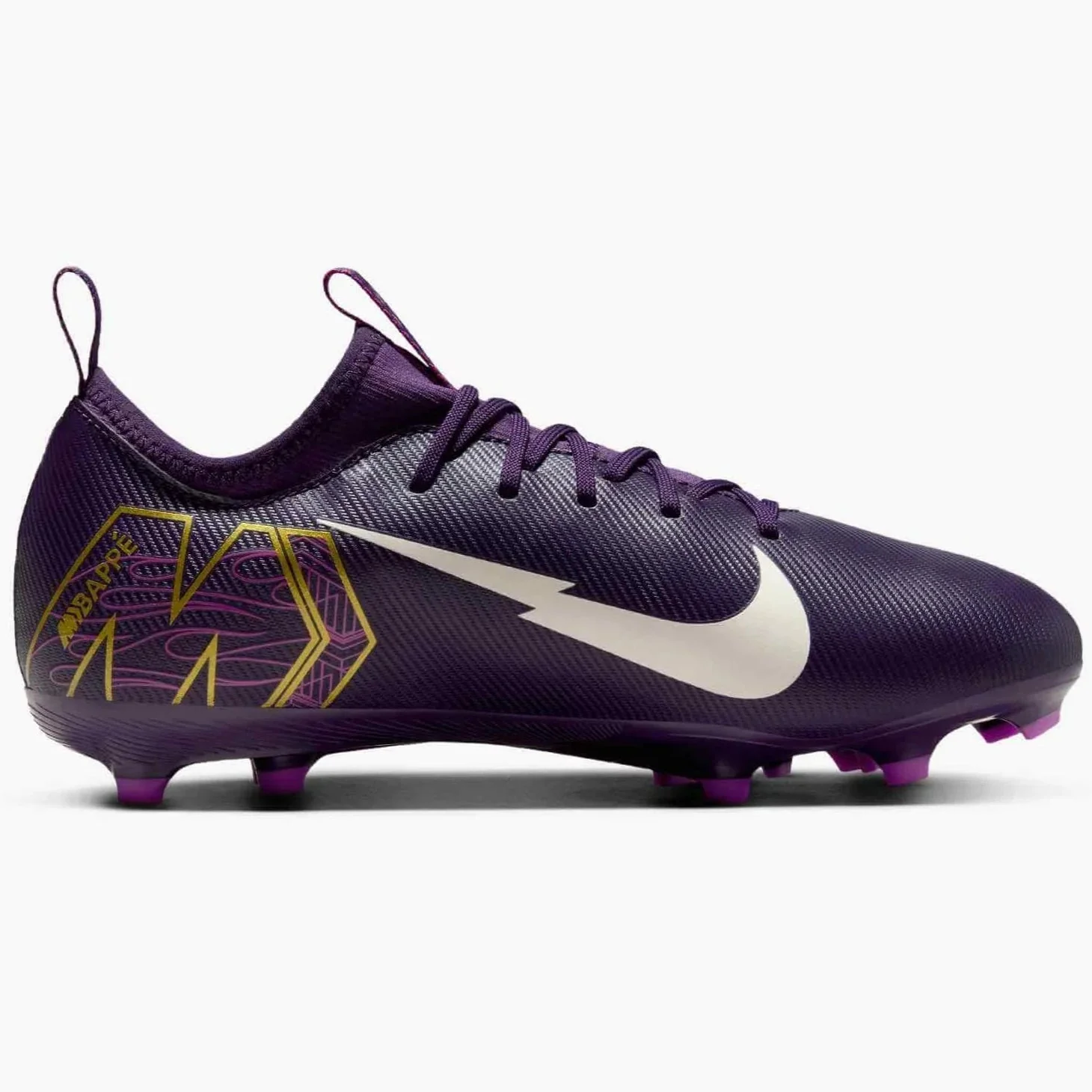 Nike Junior Zoom Vapor 16 Academy KM Firm/Multi Ground Soccer Cleats - Mbappe PE (SU25) - Image 2
