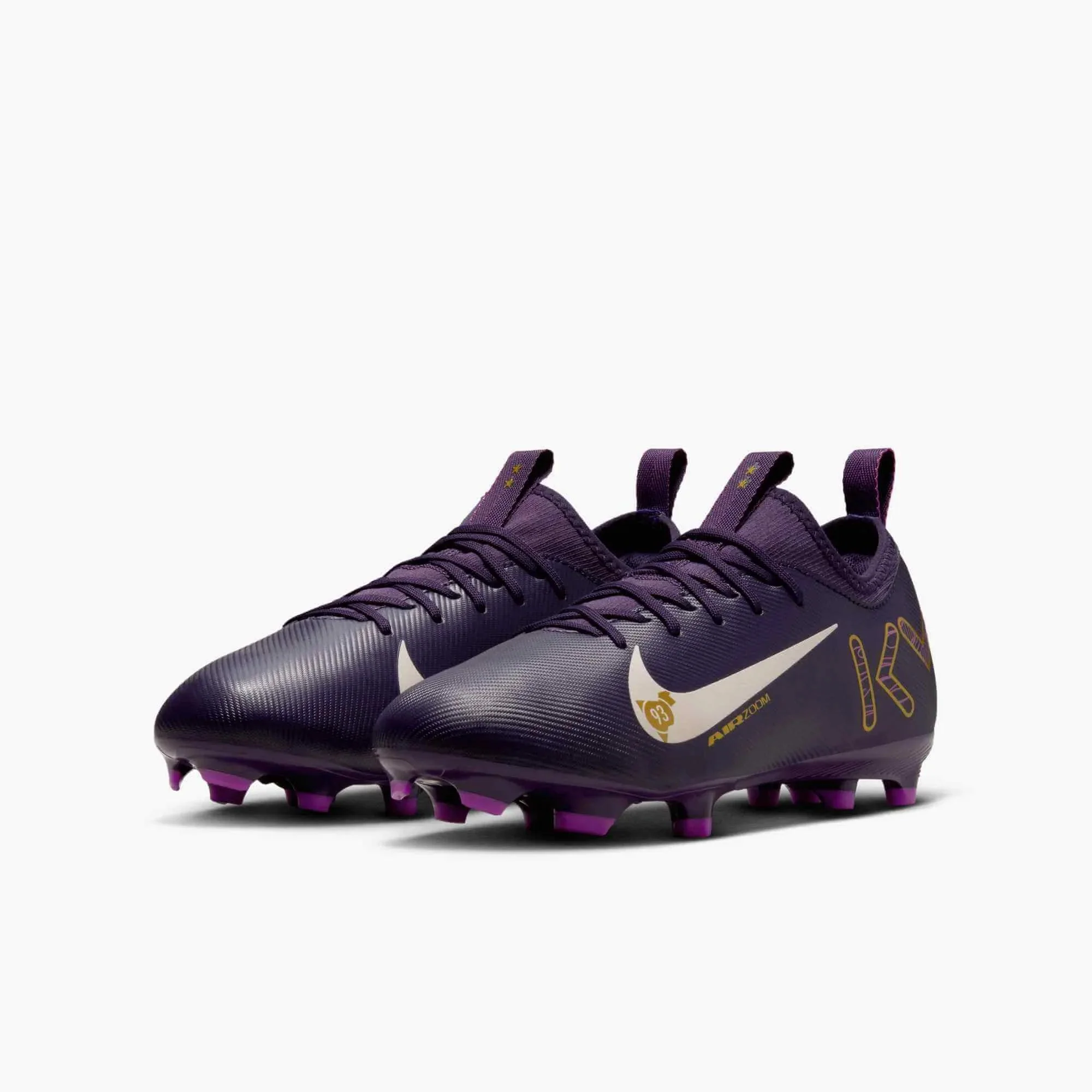 Nike Junior Zoom Vapor 16 Academy KM Firm/Multi Ground Soccer Cleats - Mbappe PE (SU25) - Image 3