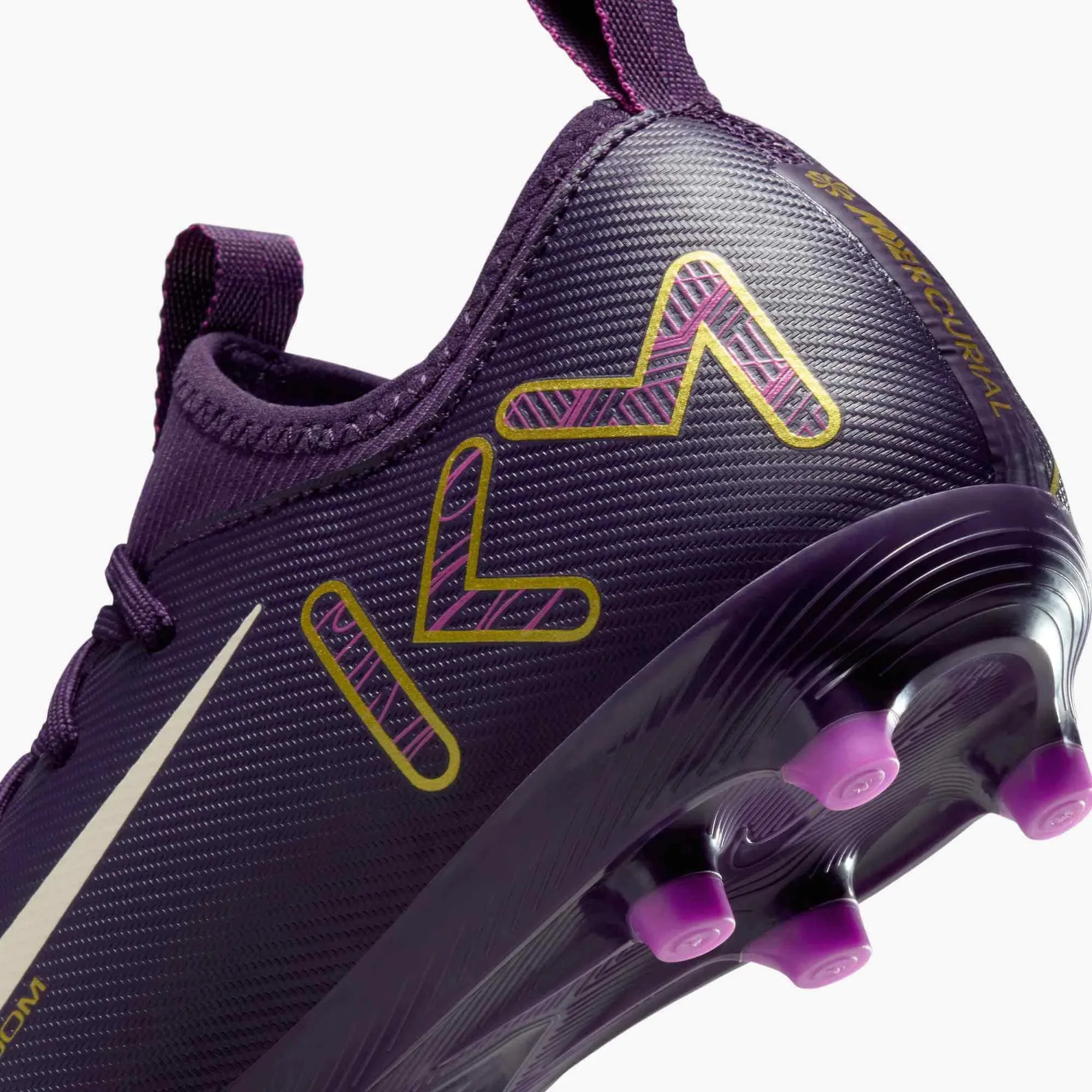 Nike Junior Zoom Vapor 16 Academy KM Firm/Multi Ground Soccer Cleats - Mbappe PE (SU25) - Image 8