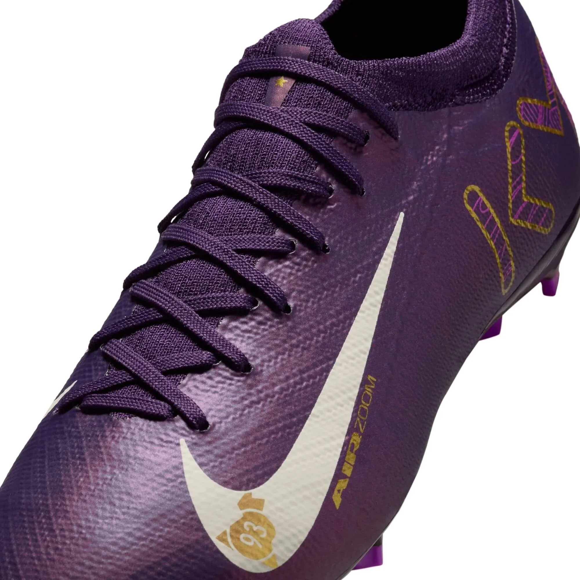 Nike Junior Zoom Vapor 16 Pro KM Firm Ground Soccer Cleats - Mbappe PE (SU25) - Image 8