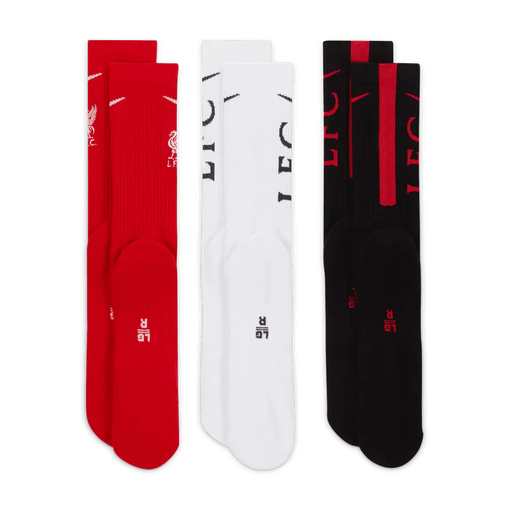 Nike Liverpool Everyday Socks 3 Pairs - Image 2