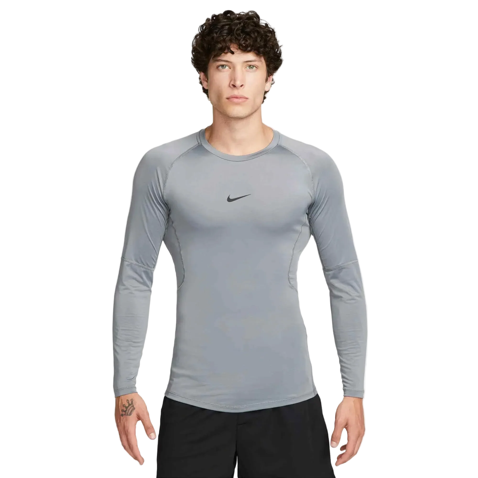 Nike Men's Pro Dri-Fit Tight Long-Sleeve Fitness Top - Image 5