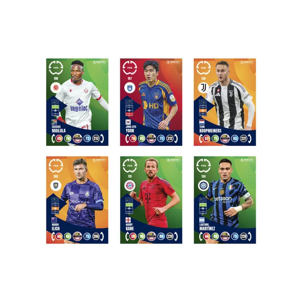 Panini 2025 Adrenalyn XL Club World Cup Trading Cards PACK (6 Cards Each) - Image 4