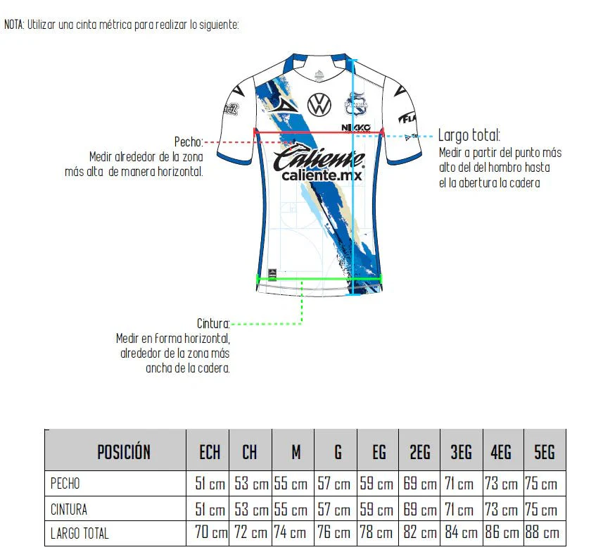 Pirma 2025-26 Puebla Men's Stadium Home Soccer Jersey - Image 6