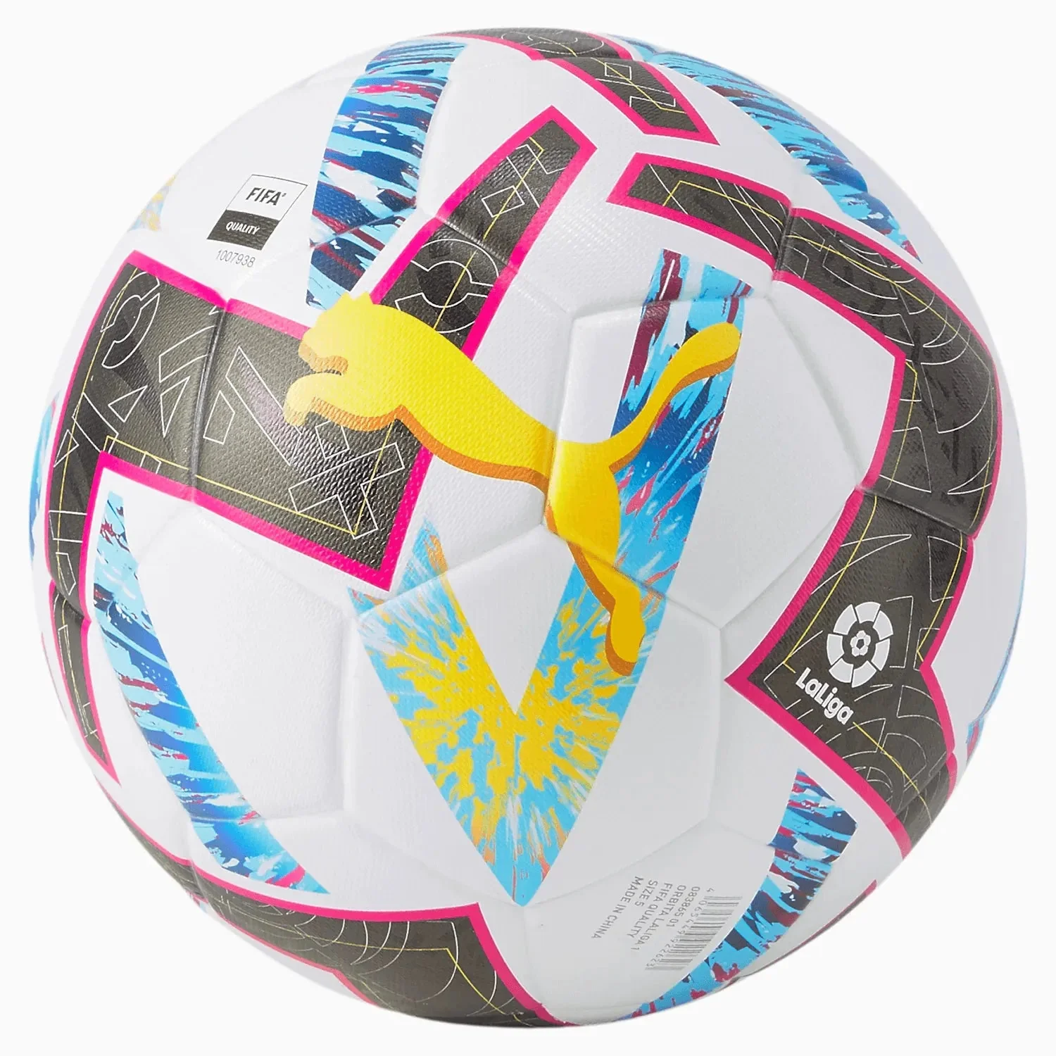 Puma 2022-23 Orbita La Liga 1 FIFA Quality Ball - White-Blue - Image 2