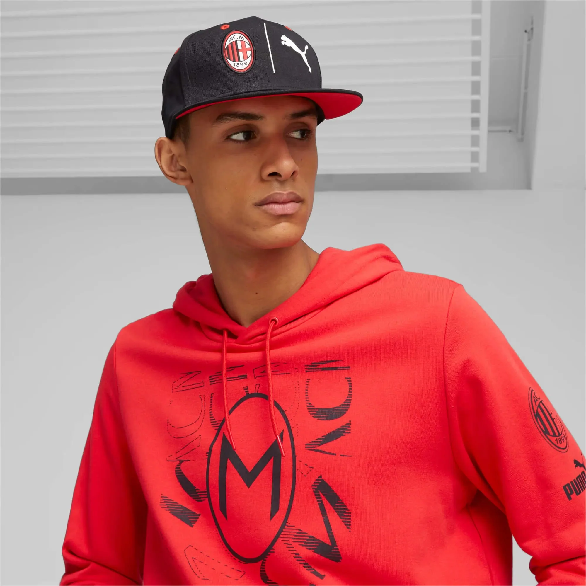 Puma 2023-24 AC Milan Fan Flatbrim Cap - Image 3