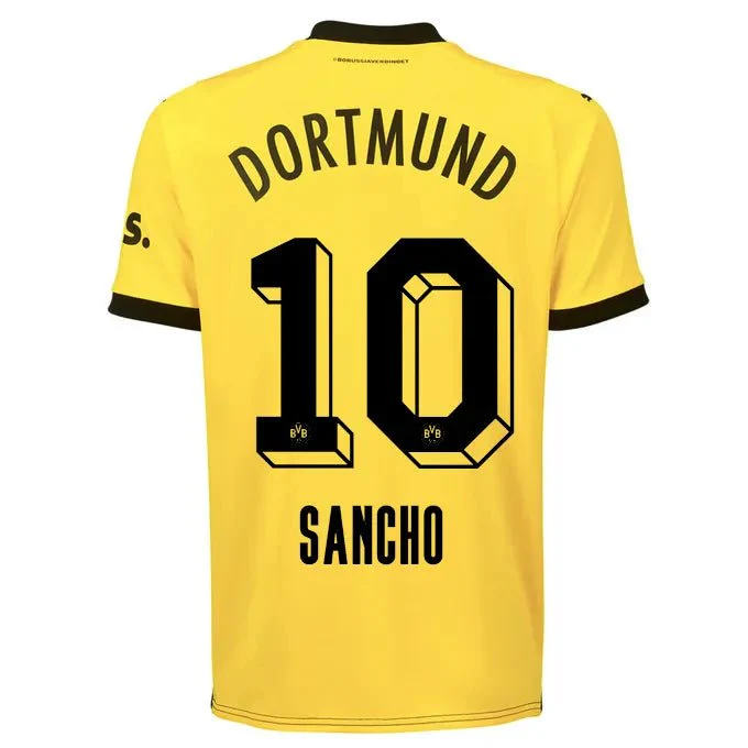 Puma 2023-24 Borussia Dortmund Men's Authentic Match Home Jersey - Image 8