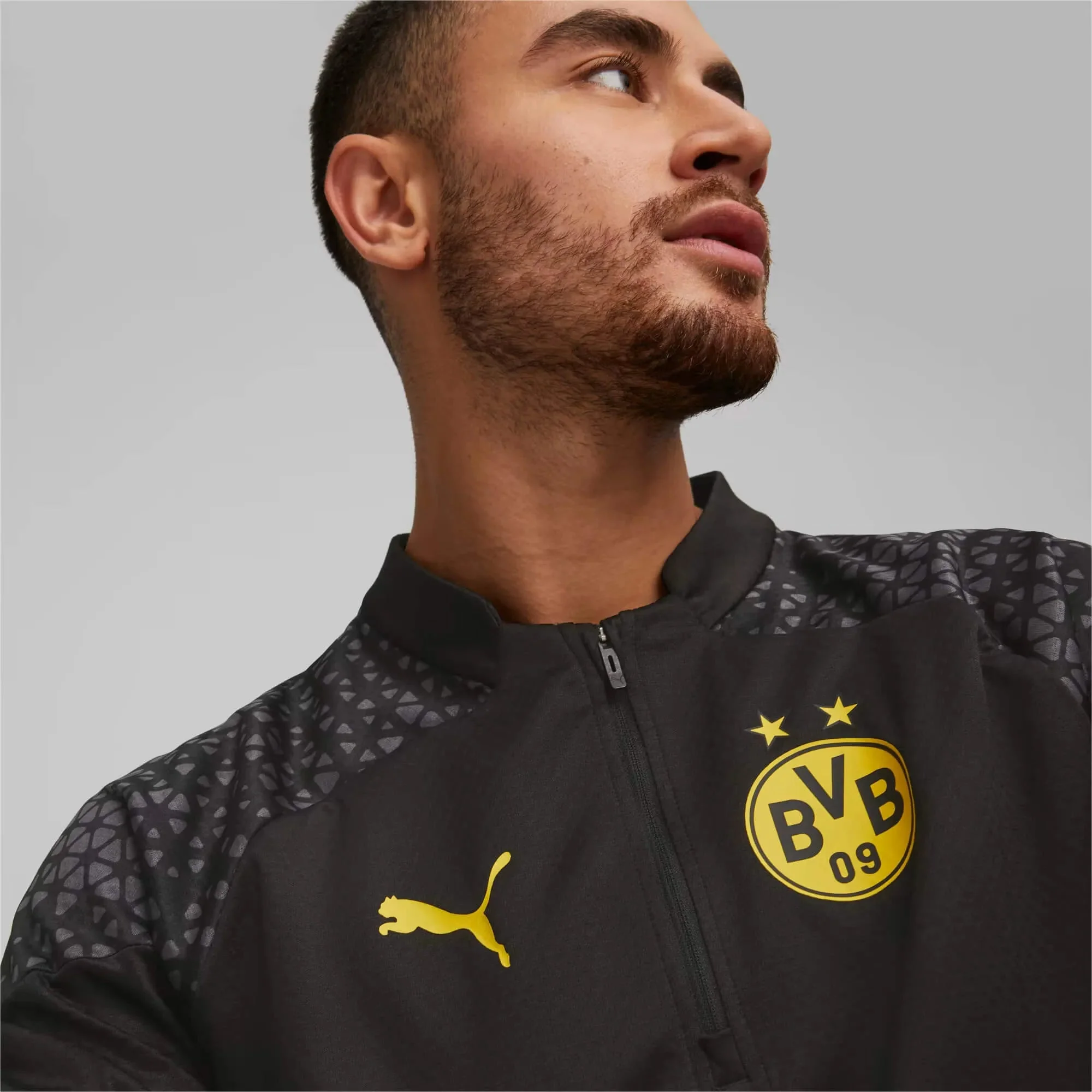 Puma 2023-24 Borussia Dortmund Men's Quarter-Zip Training Top - Image 4