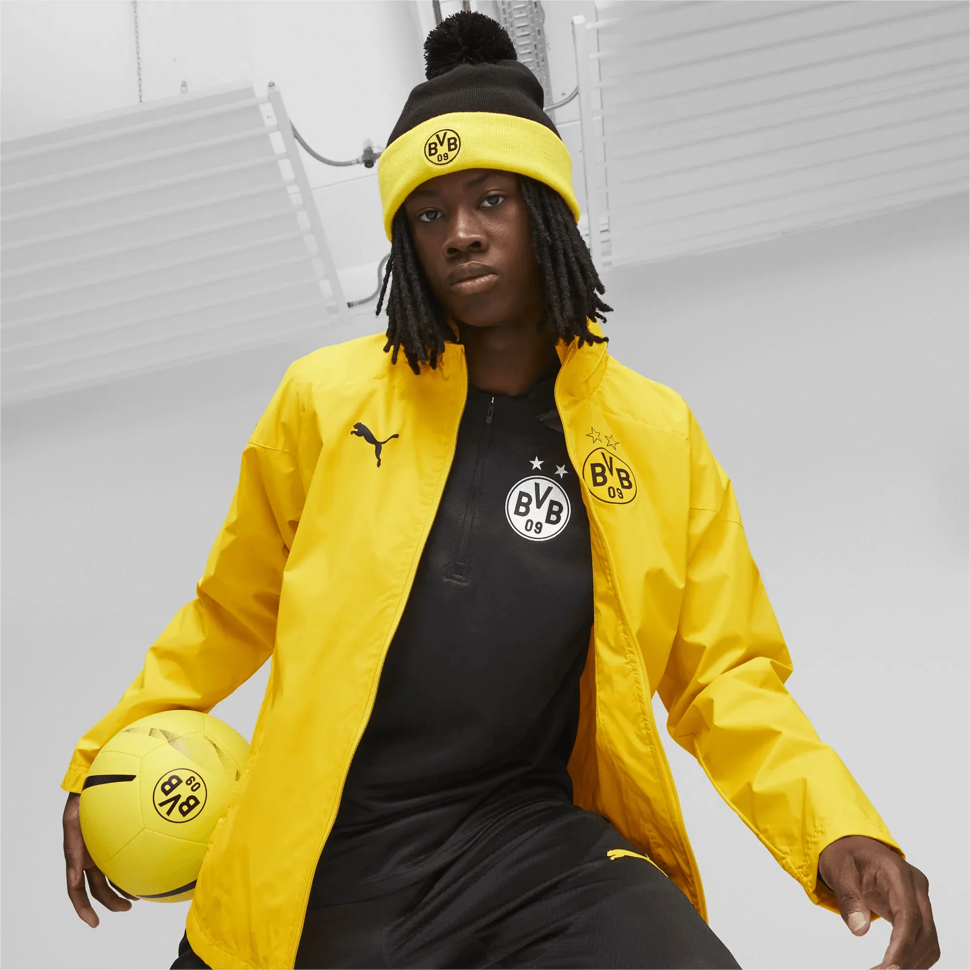 Puma 2023-24 Borussia Dortmund Pom Beanie - Image 3