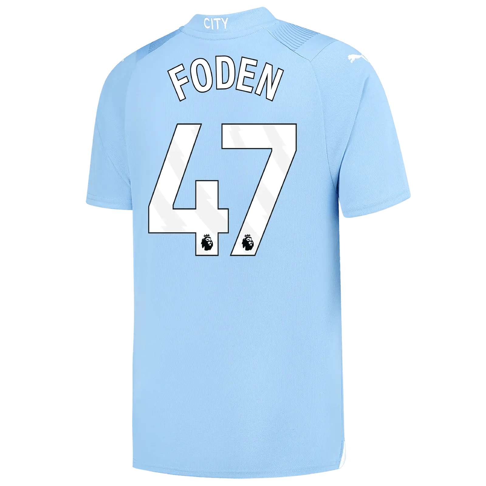 Puma 2023-24 Manchester City Men's Authentic Match Home Jersey - Image 2