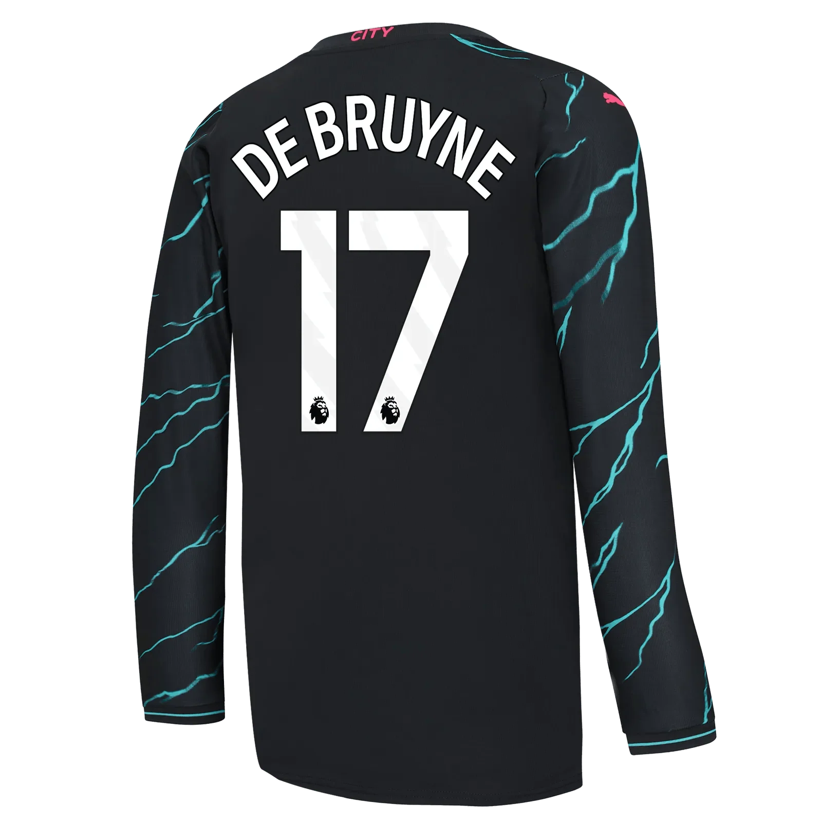 Puma 2023-24 Manchester City Men's Stadium Third Long-Sleeve Jersey - Image 2