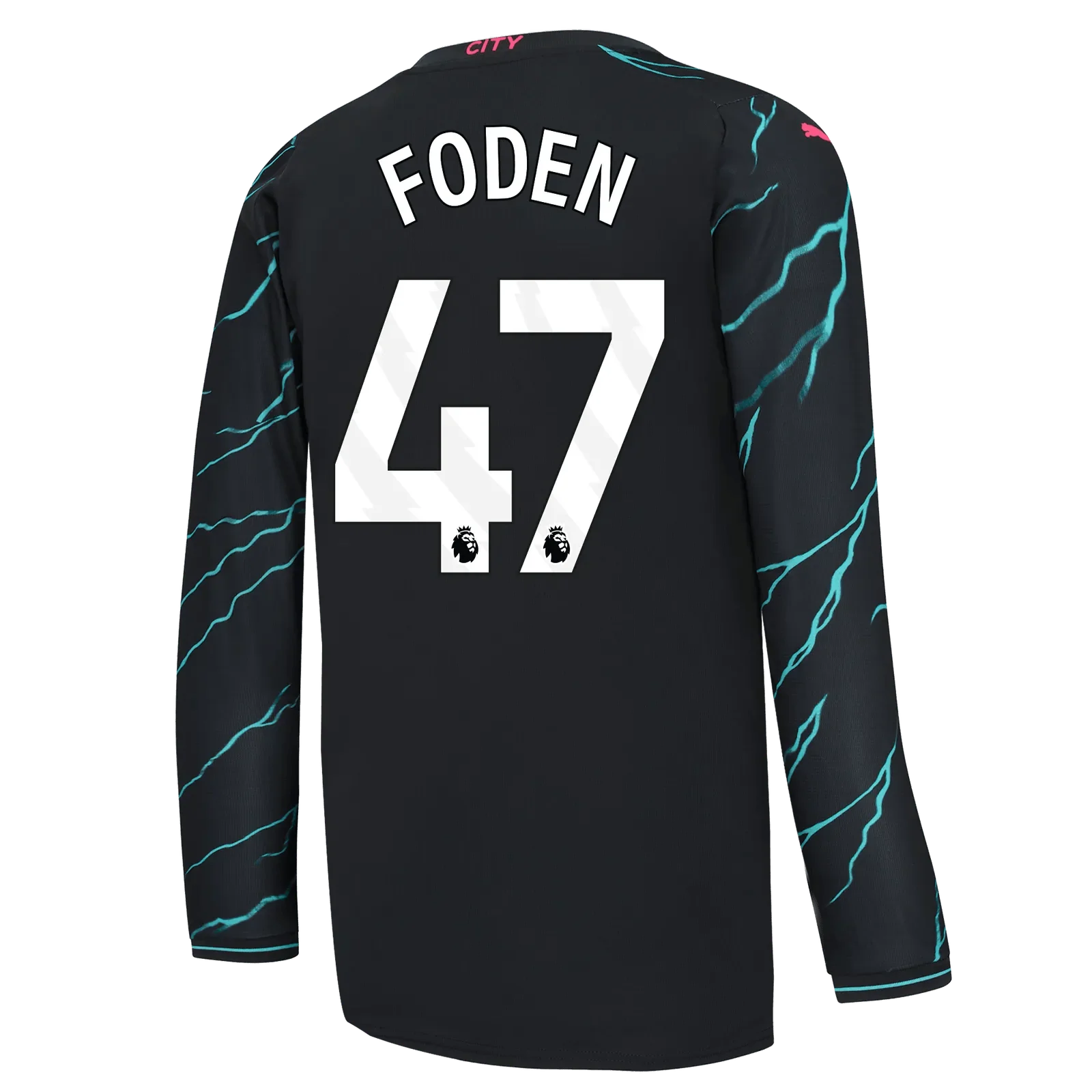 Puma 2023-24 Manchester City Men's Stadium Third Long-Sleeve Jersey - Image 4