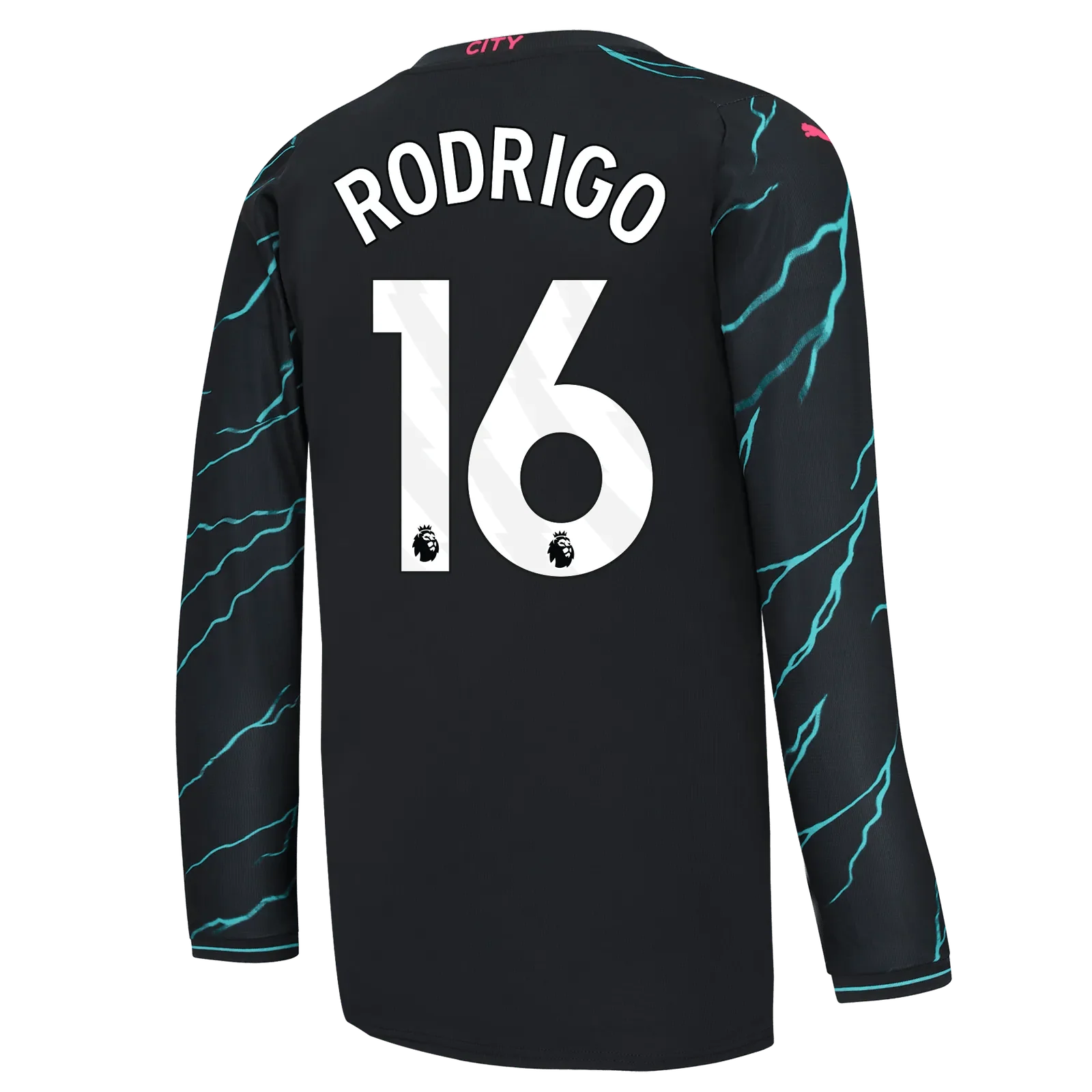 Puma 2023-24 Manchester City Men's Stadium Third Long-Sleeve Jersey - Image 5