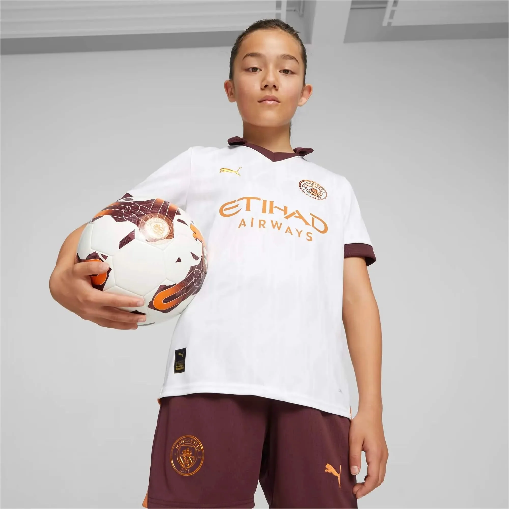 Puma 2023-24 Manchester City Youth Stadium Away Jersey - Image 3