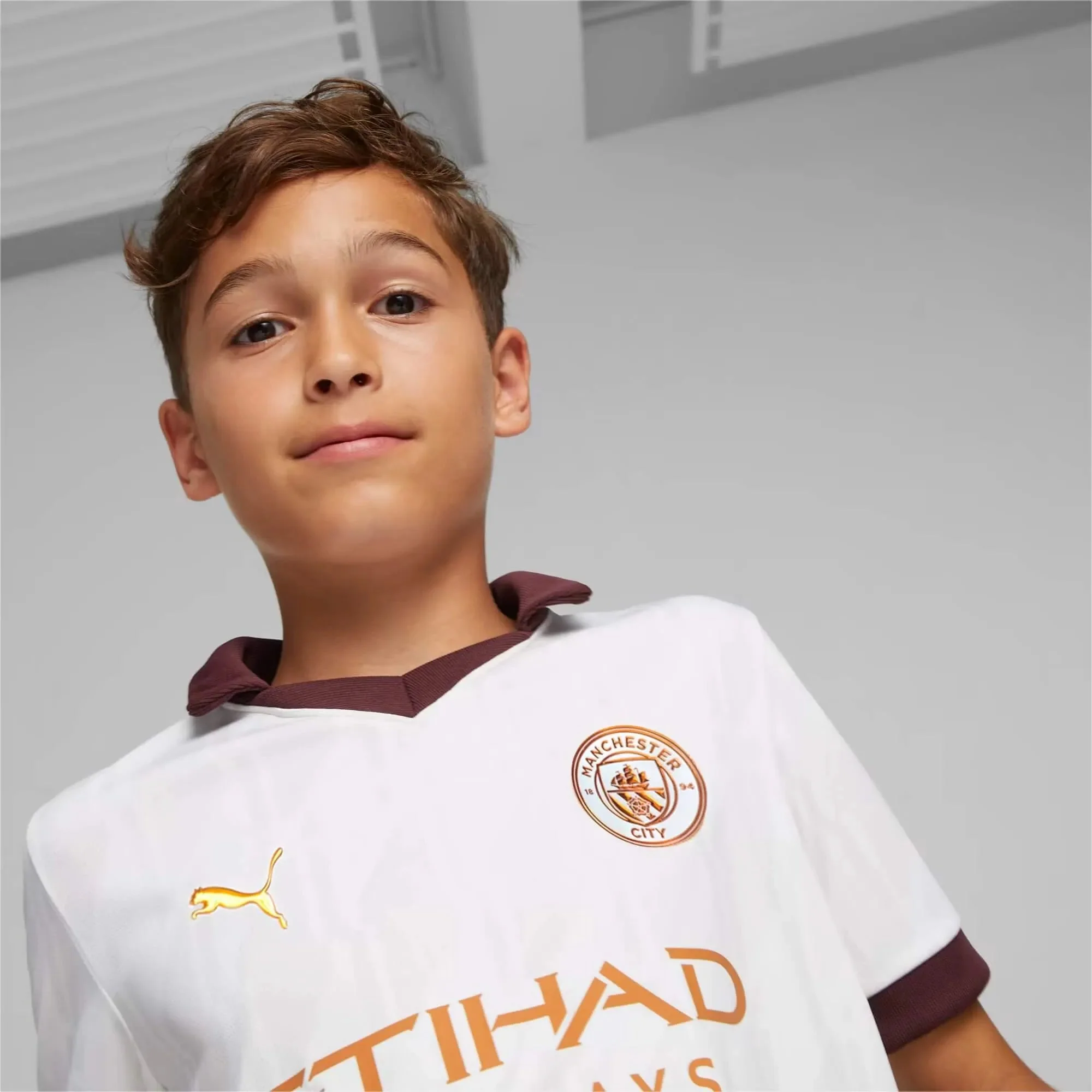 Puma 2023-24 Manchester City Youth Stadium Away Jersey - Image 4