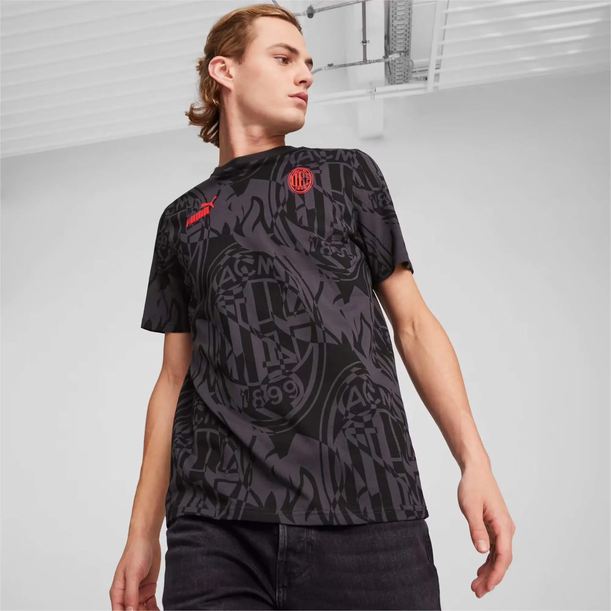Puma 2024-25 AC Milan Men's FTBLCulture Tee - Image 3